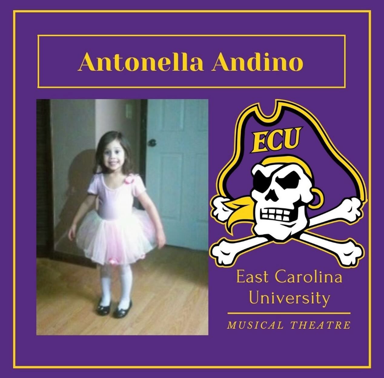 This is a hard one to type, and I am NOT READY 😭😭😭😭
Congratulations to student Antonella Andino who will be attending East Carolina University in the fall, majoring in Theatre Arts with a concentration in musical theatre! 🥹
I am so proud of you,
