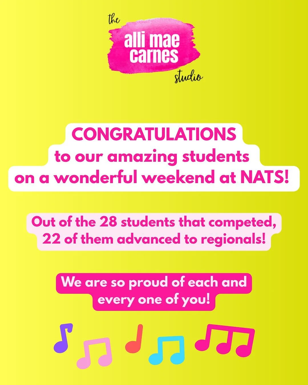 We are soooo proud of all of you! 💖💛