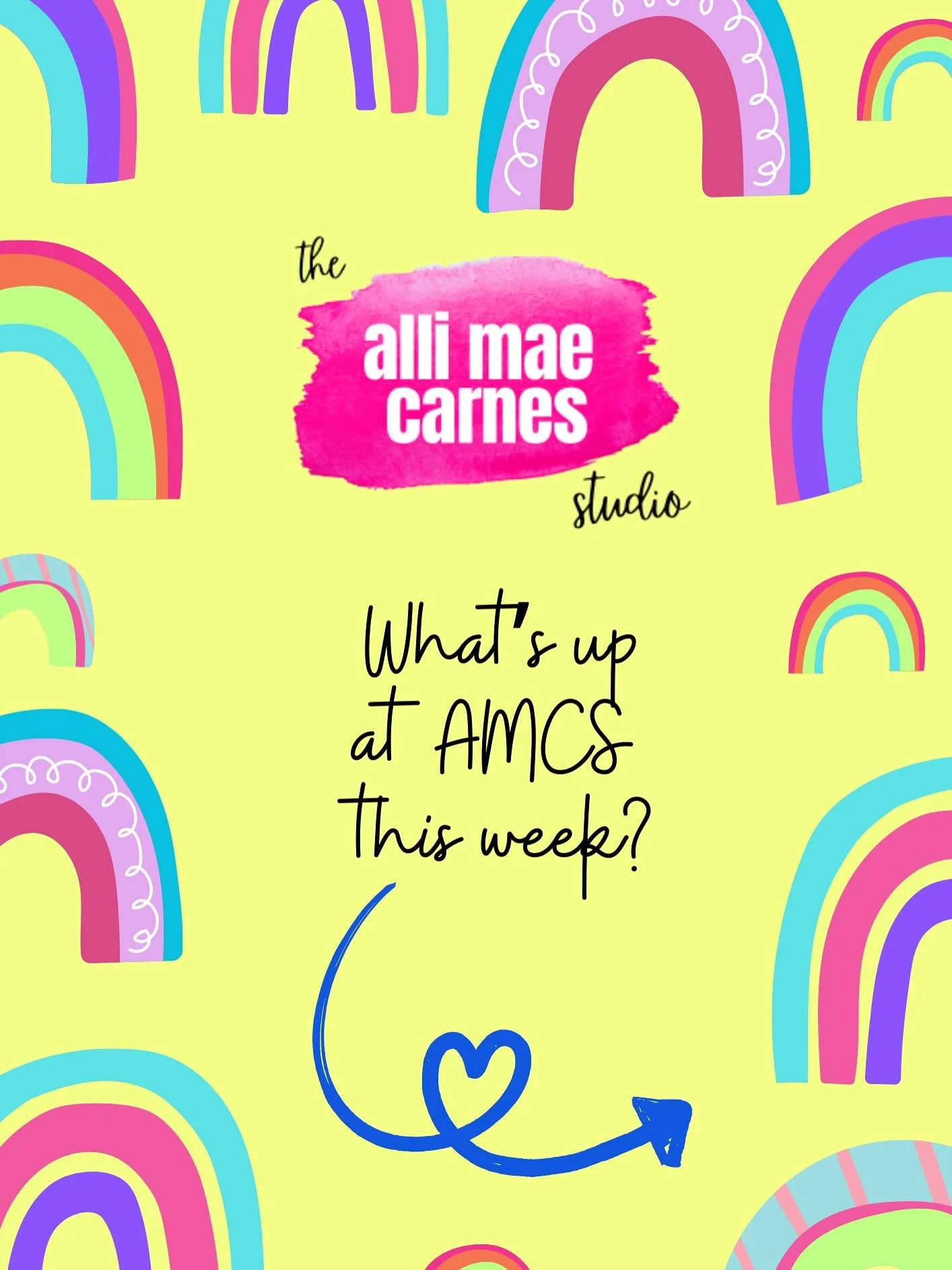 We have a big week ahead, and we are ready for ALL of it!!!! 💕💛💜💙