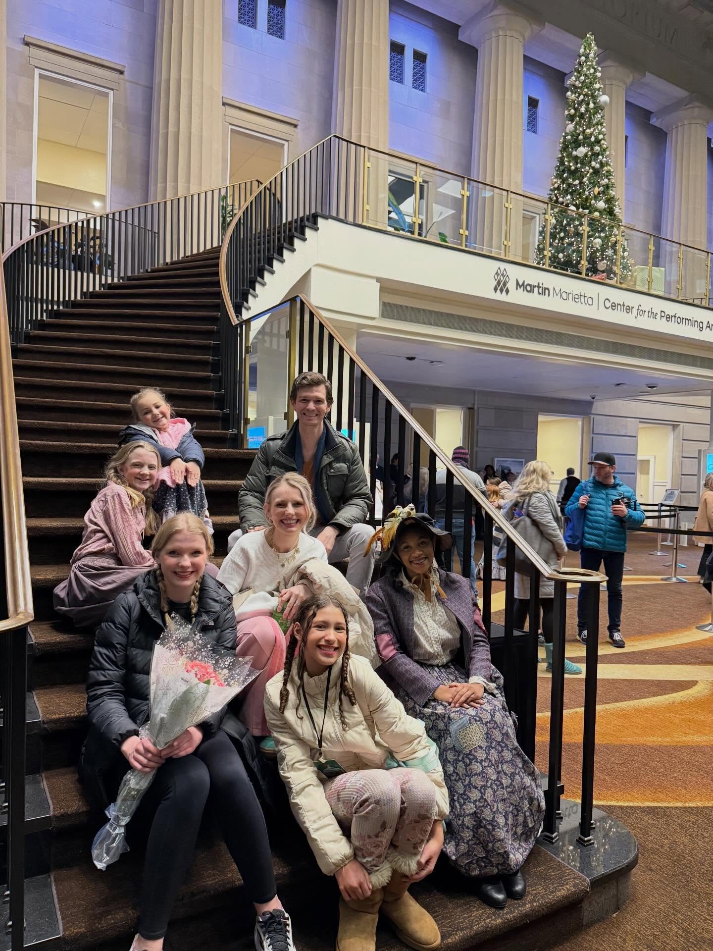 We are so proud of these kiddos!!!! Adalynn Alexander, Brielle Eugene, Lucy Hollander, Catherine Bass, Ballard Baker, and not pictured: Graham and Grayson Gutekunst 😍 7 AMCS babies in @theatreinthepark&rsquo;s A Christmas Carol! You all are stars! ?