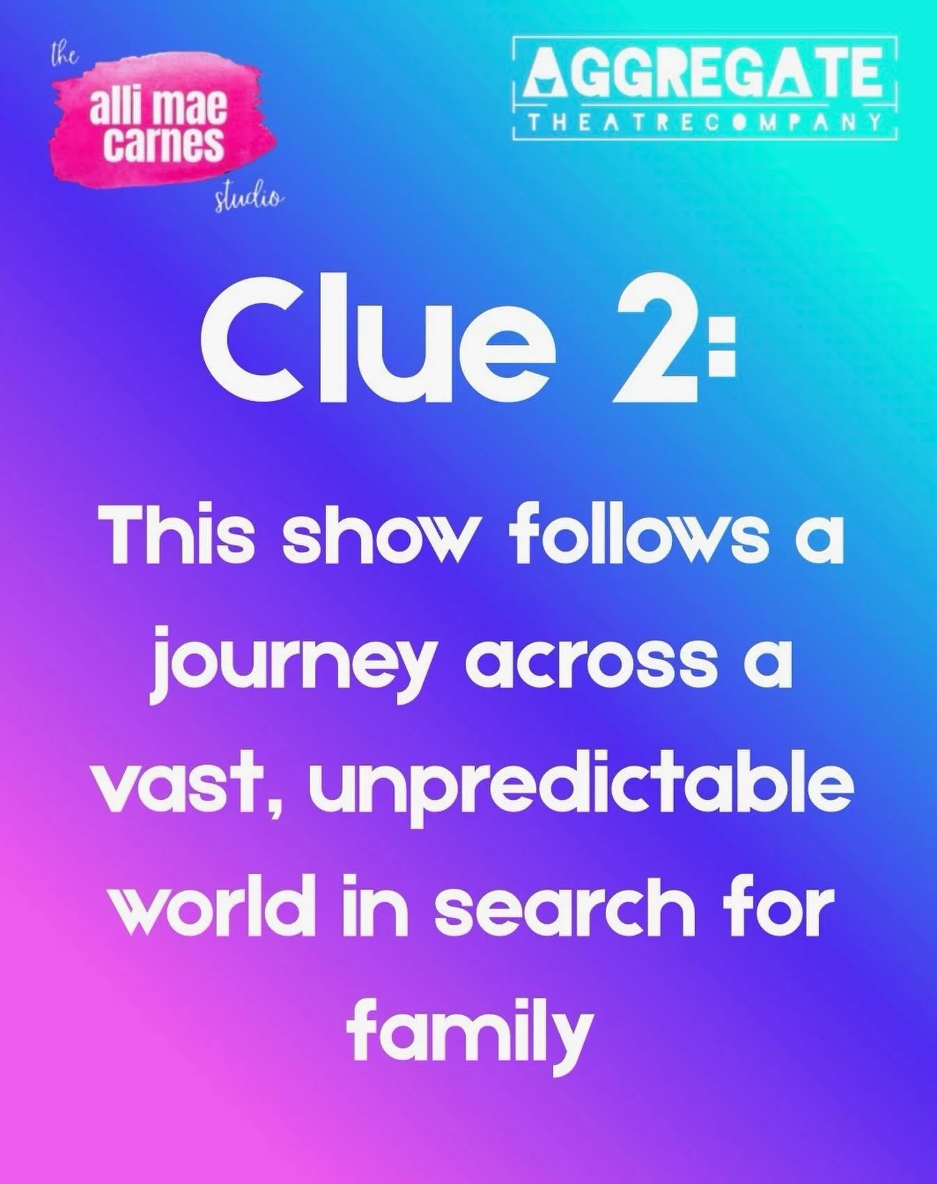 Clue 2&hellip;.. REMEMBER: this is for our after school and homeschool productions&mdash;NOT advanced ensemble :)