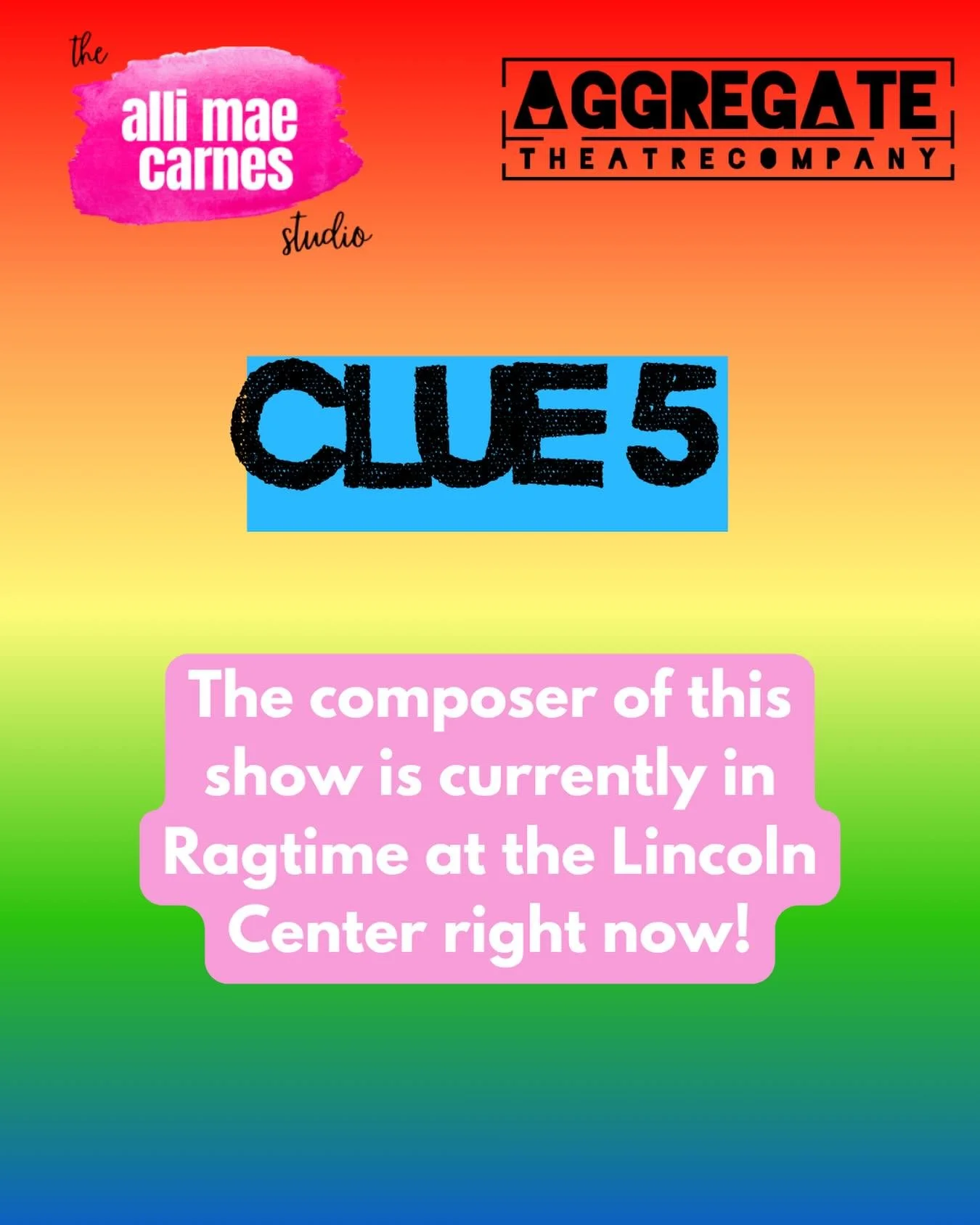 Happy Friday! Enjoy your final clue! 🎵🌈