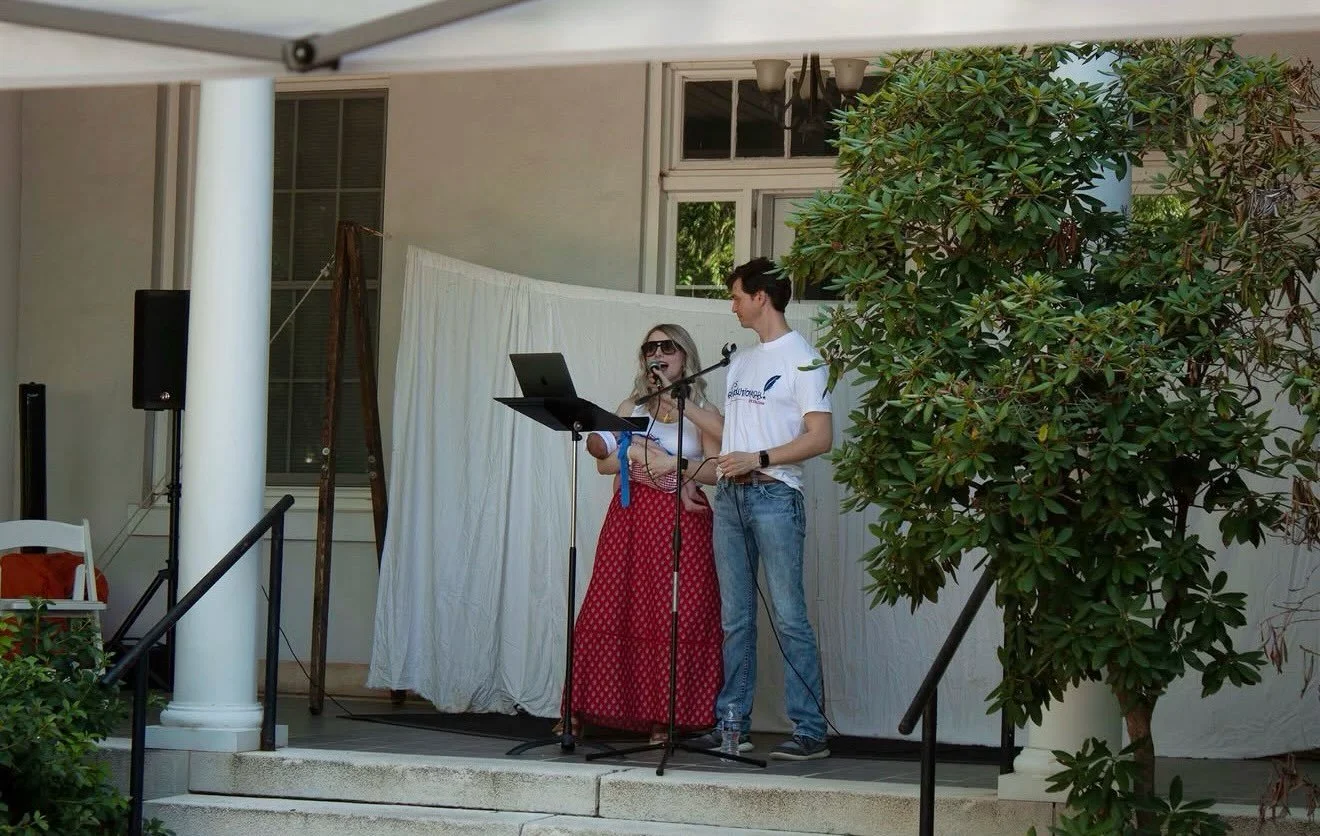 We had such a great time getting to promote some of Aggregate&rsquo;s offerings by singing @matthewteaches &lsquo;s original songs: &ldquo;Some Penelopeople&rdquo; and &ldquo;The Troll Song&rdquo; from Gazellephant and The Three Billy Goat&rsquo;s Gr