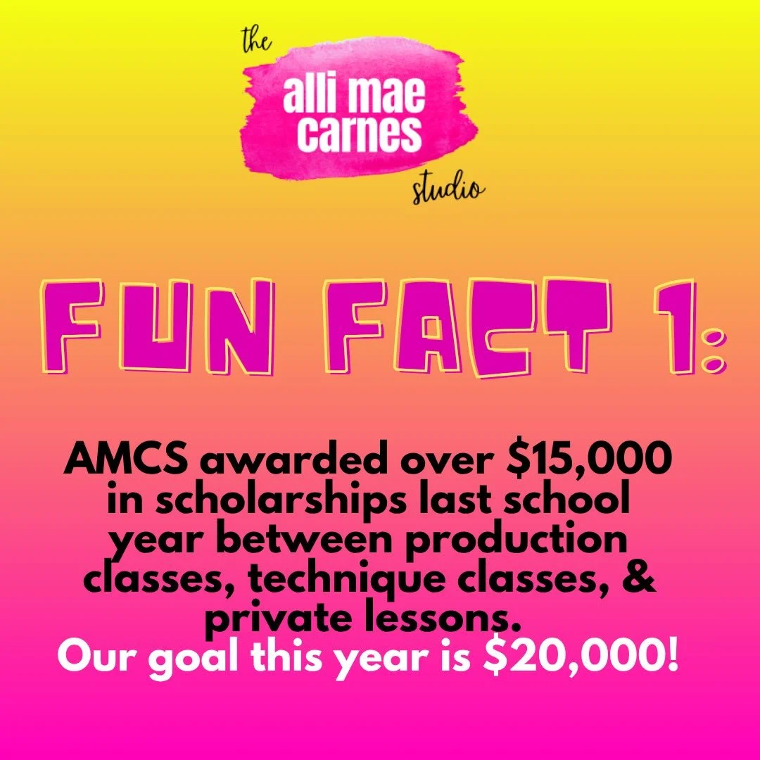 This is a fun fact we are very proud of! We have a goal of $20,000 in scholarships this upcoming school year and we need your help! Make a tax deductible donation to the AMCS scholarship fund at AlliMaeCarnes.com/donate 💖