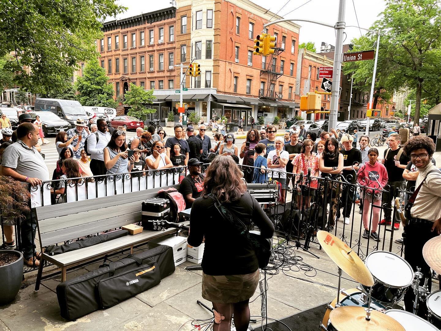 Incredible day! Thank you @brooklynconservatory for filling the streets with music and for including @kidsrockforkids. We ❤️ being part of this great event! 

Thanks to the two teen bands that blew us all away: Back Pocket @back.pocket.nyc 
The House