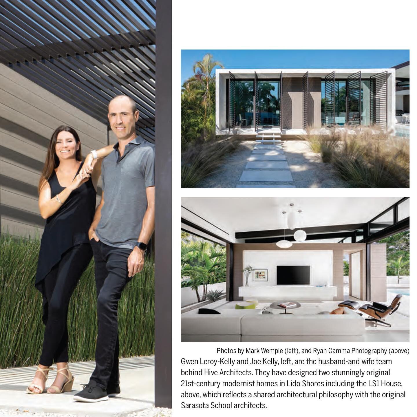 Thank you Key Life Magazine for featuring @hive_architects and the LS1 House in your Fall 2022 issue. We are grateful to be included in this article about the Sarasota School of Architecture. For the full article, titled Lido Shores: Back to the Futu