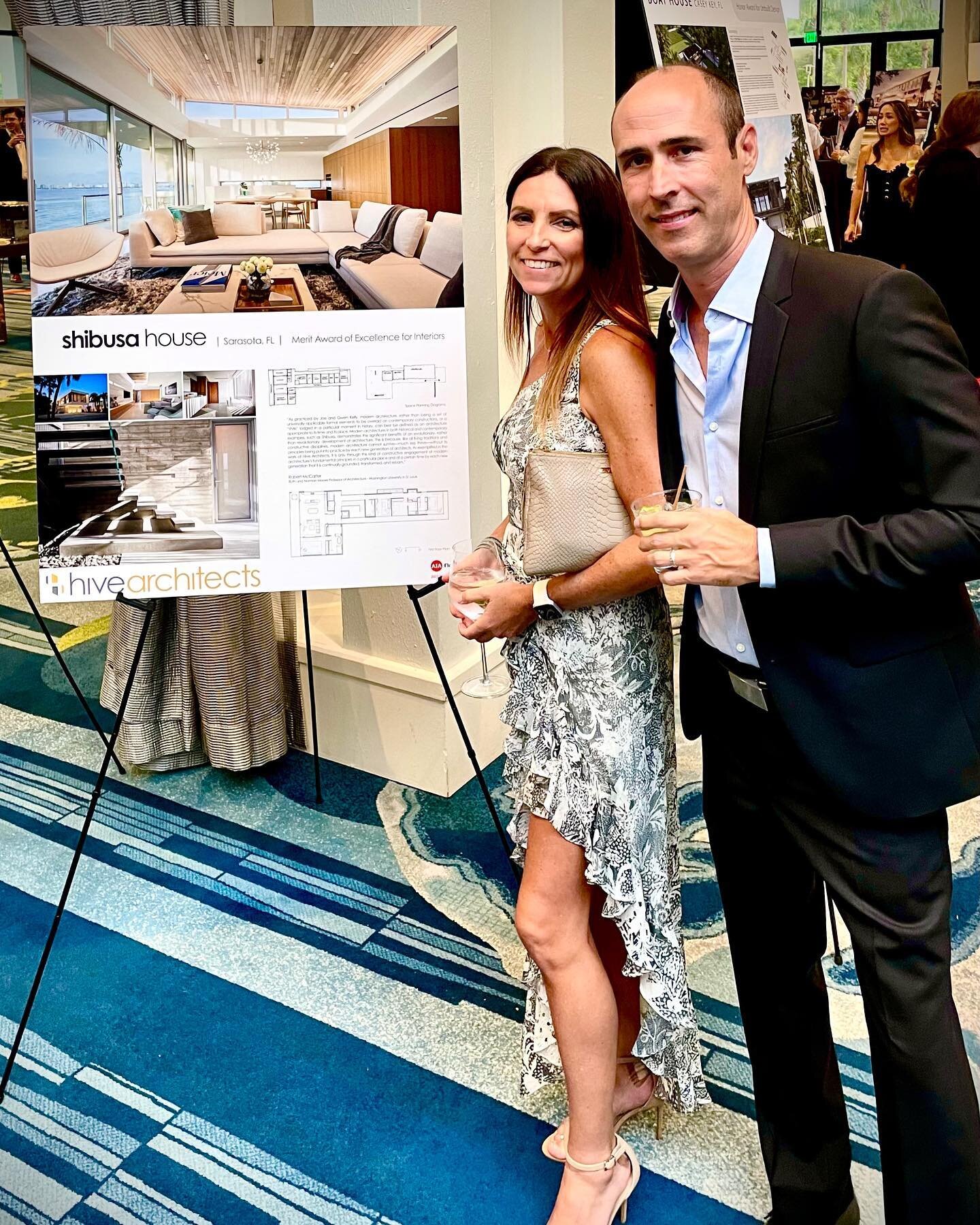 Hive Architects Inc. is honored to have received (2) @aia_florida design awards for our 𝗦𝗵𝗶𝗯𝘂𝘀𝗮 project last Saturday at the Hyatt Recency Grand Cypress in Orlando.

▪️ Merit Award of Excellence for New Work
▪️ Merit Award of Excellence for In
