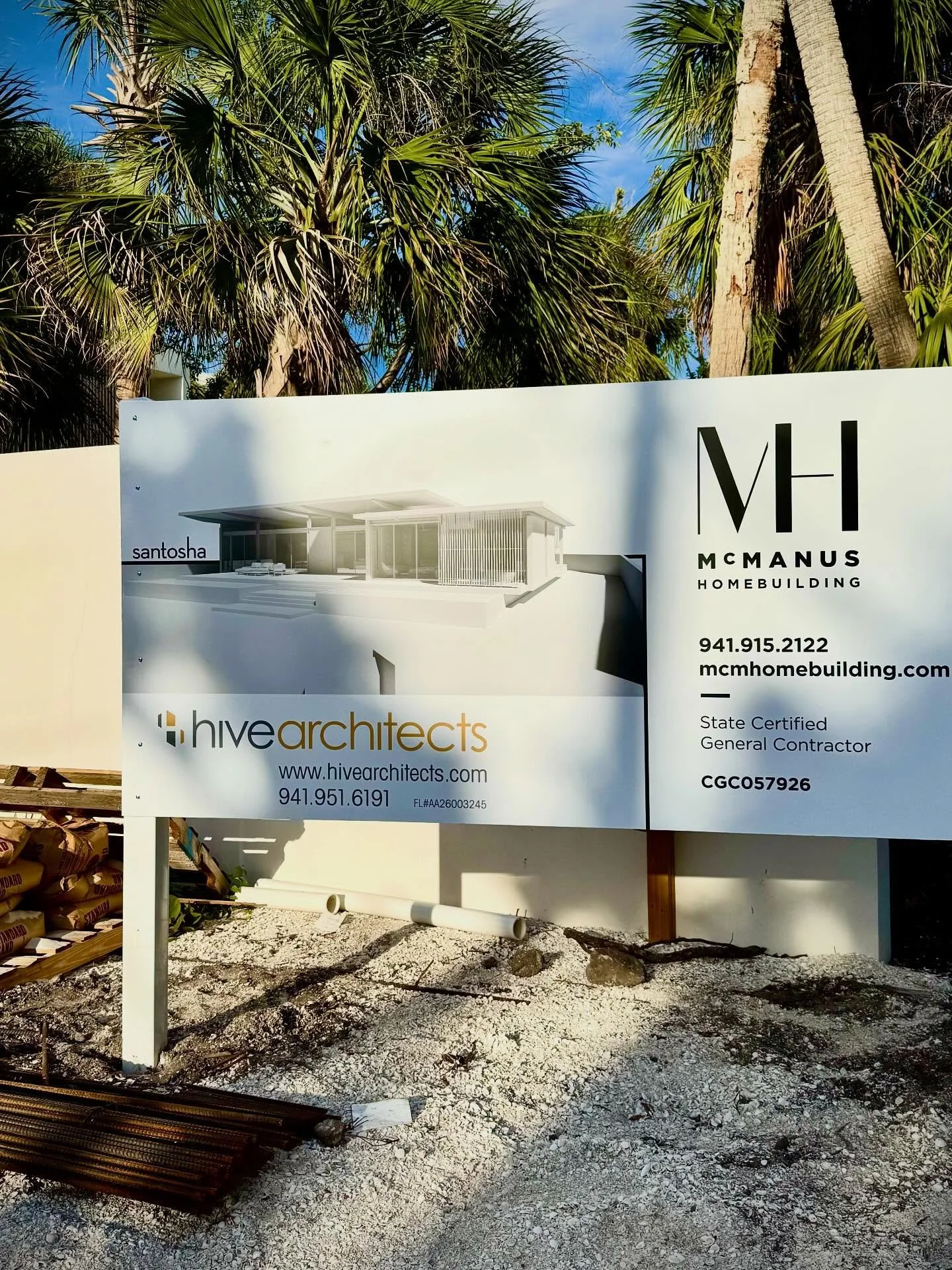 @hive_architects is excited to share that construction is officially underway on our Santosha project in Sarasota, Florida!
Collaborating with McManus Home Building, LLC, this waterfront residence captures the essence of Santosha &mdash; a Sanskrit w