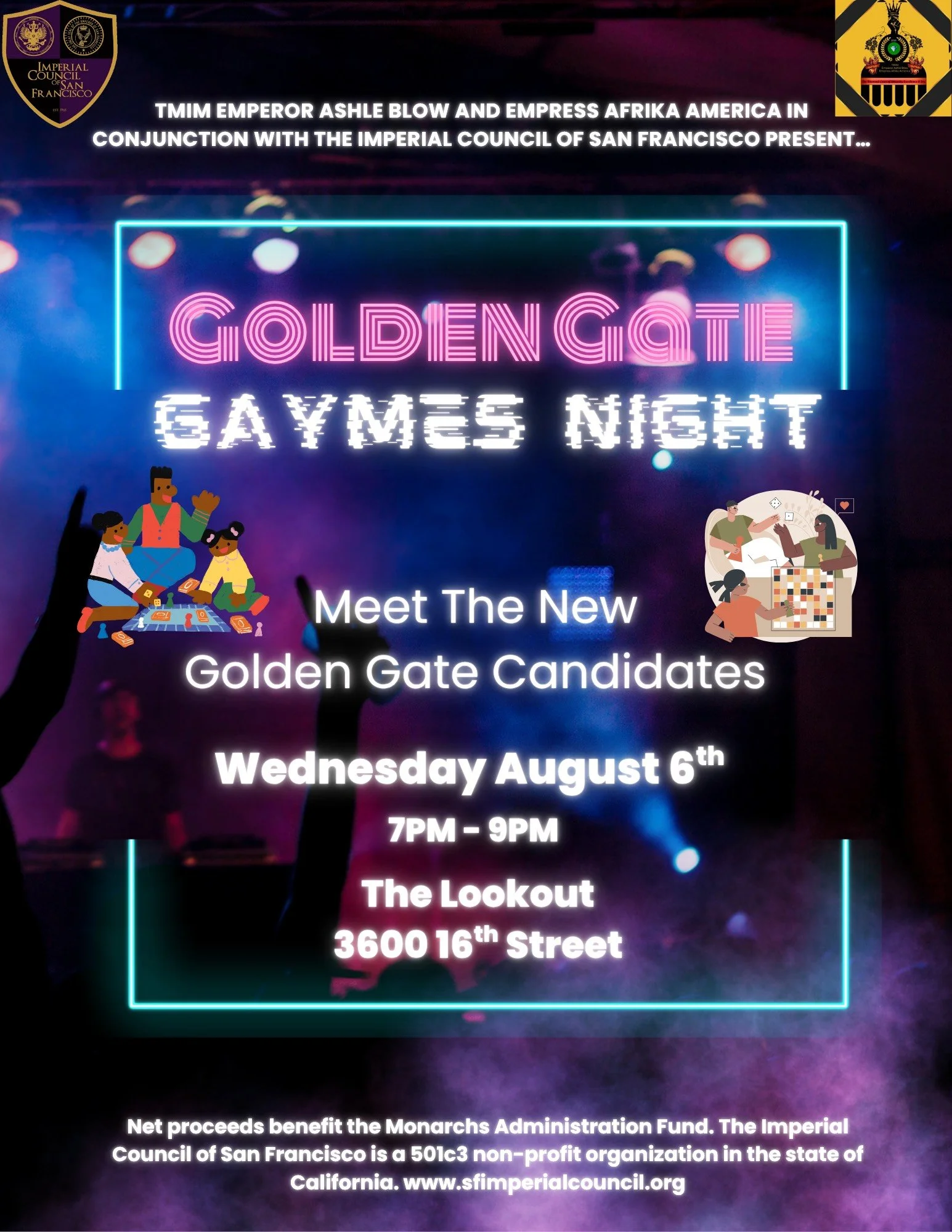 Golden Gates Gayme Night