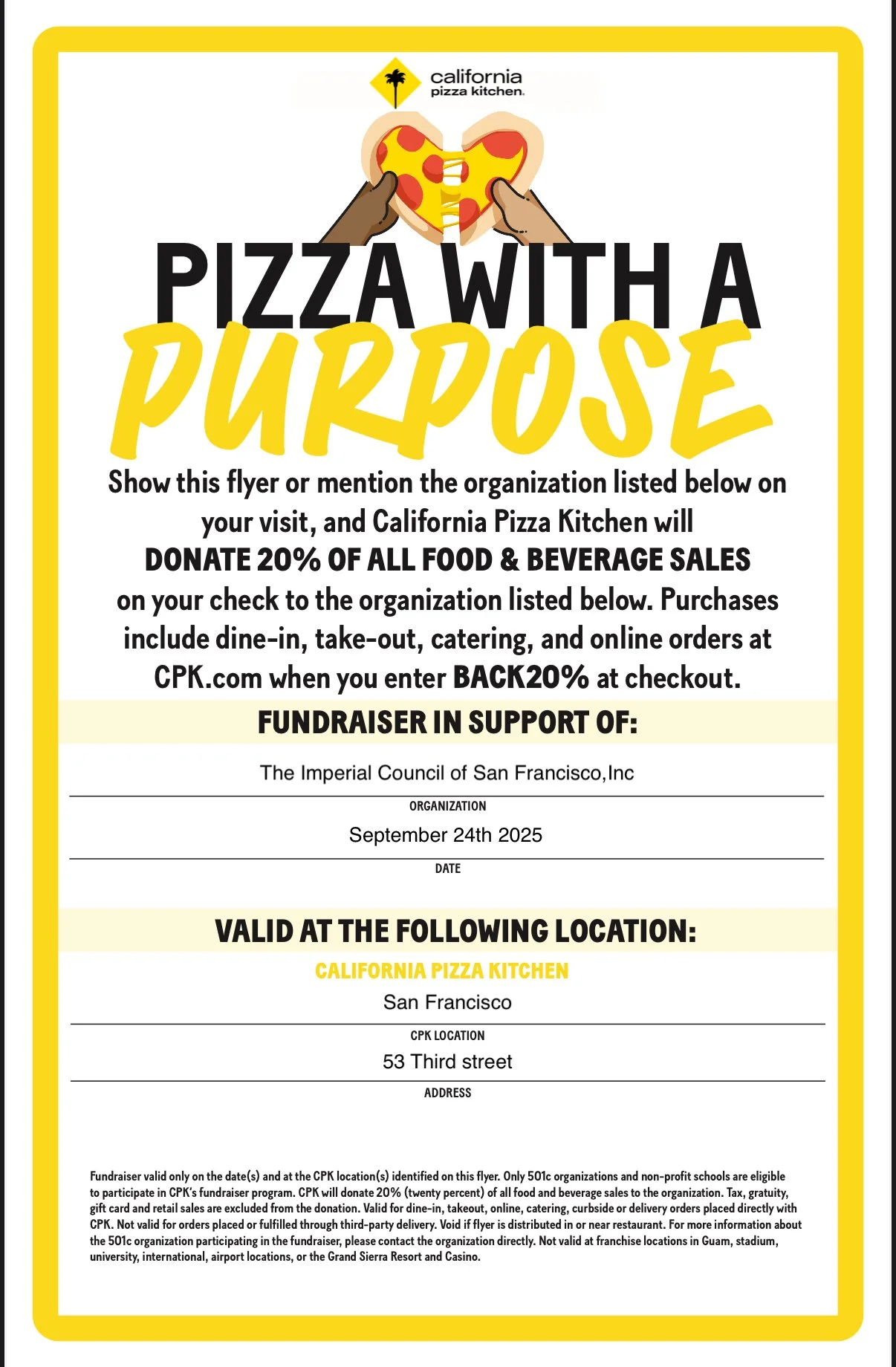 Pizza with A Purpose