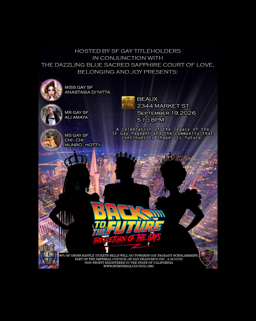 Back to the Future: The Return of the Gays 🚀🌈👑✨ Past. Present. Future. The Gays are BACK! 