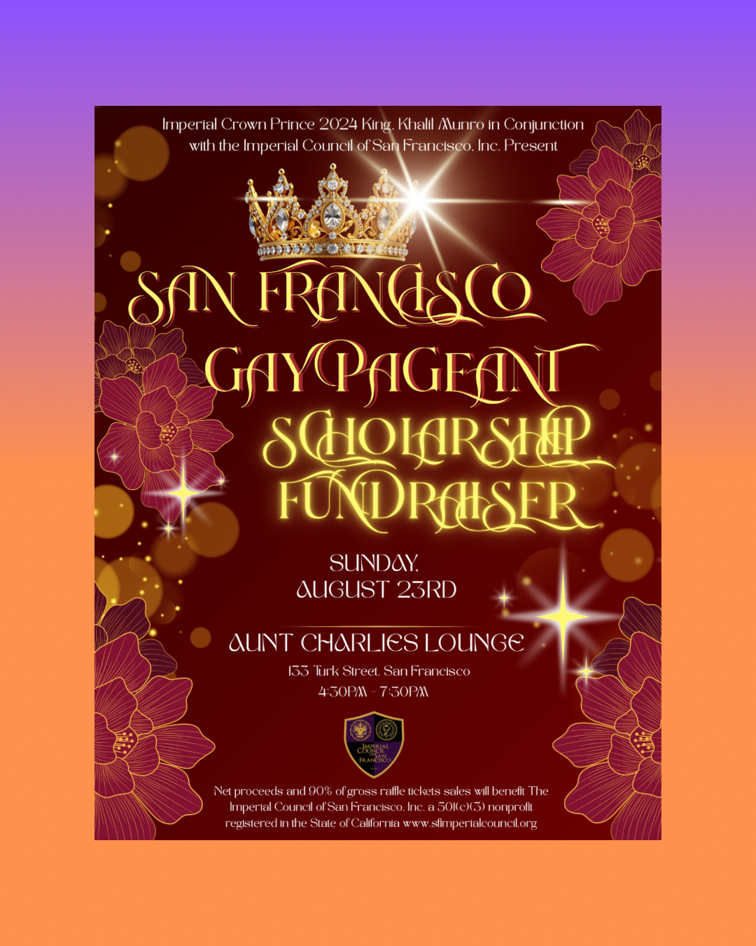 San Francisco Gay Pageant Scholarship Fundraiser