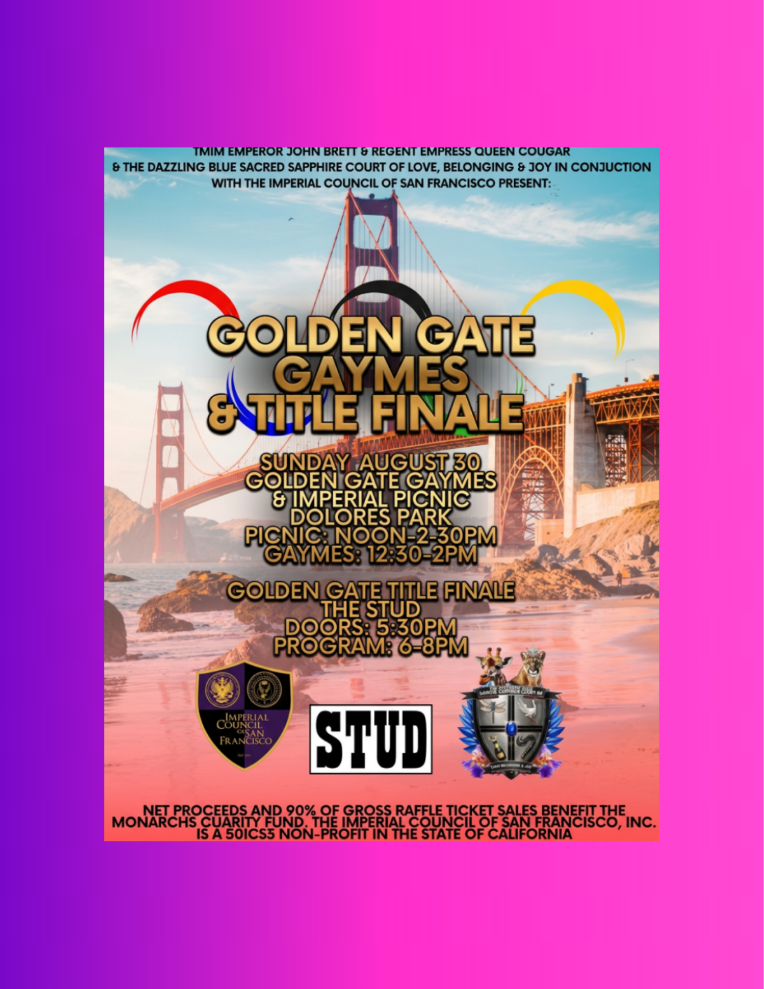 Golden Gate Gaymes &amp; Title Finale