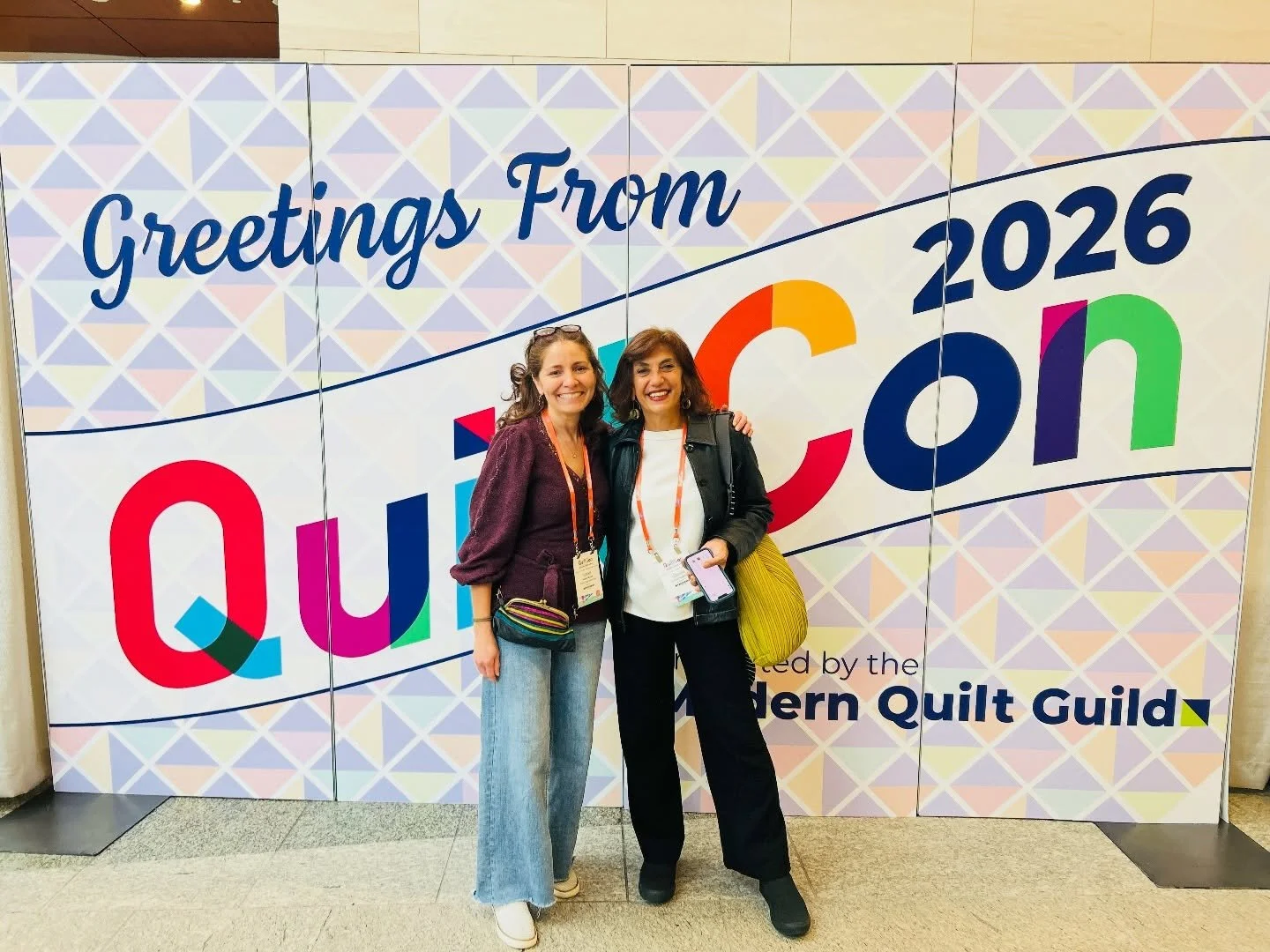Las amigas quilteras! The best of QuiltCon is definitely meeting with friends! This was my third time going to this event and it was so nice to be reunited with friends we only get to see once a year! And at every event I have been lucky to meet new 