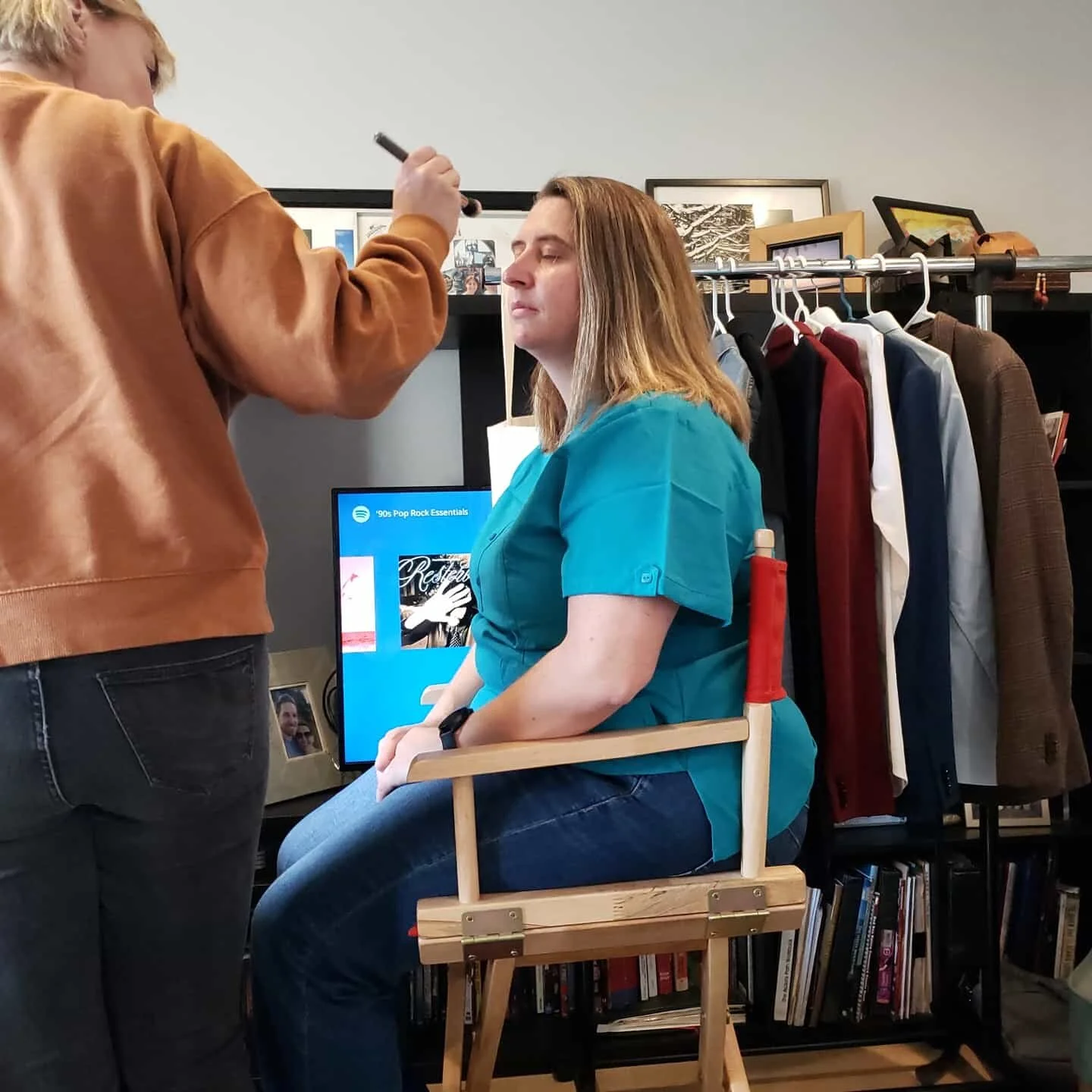 Teresa Hunt in makeup with Peter Carrier Photography