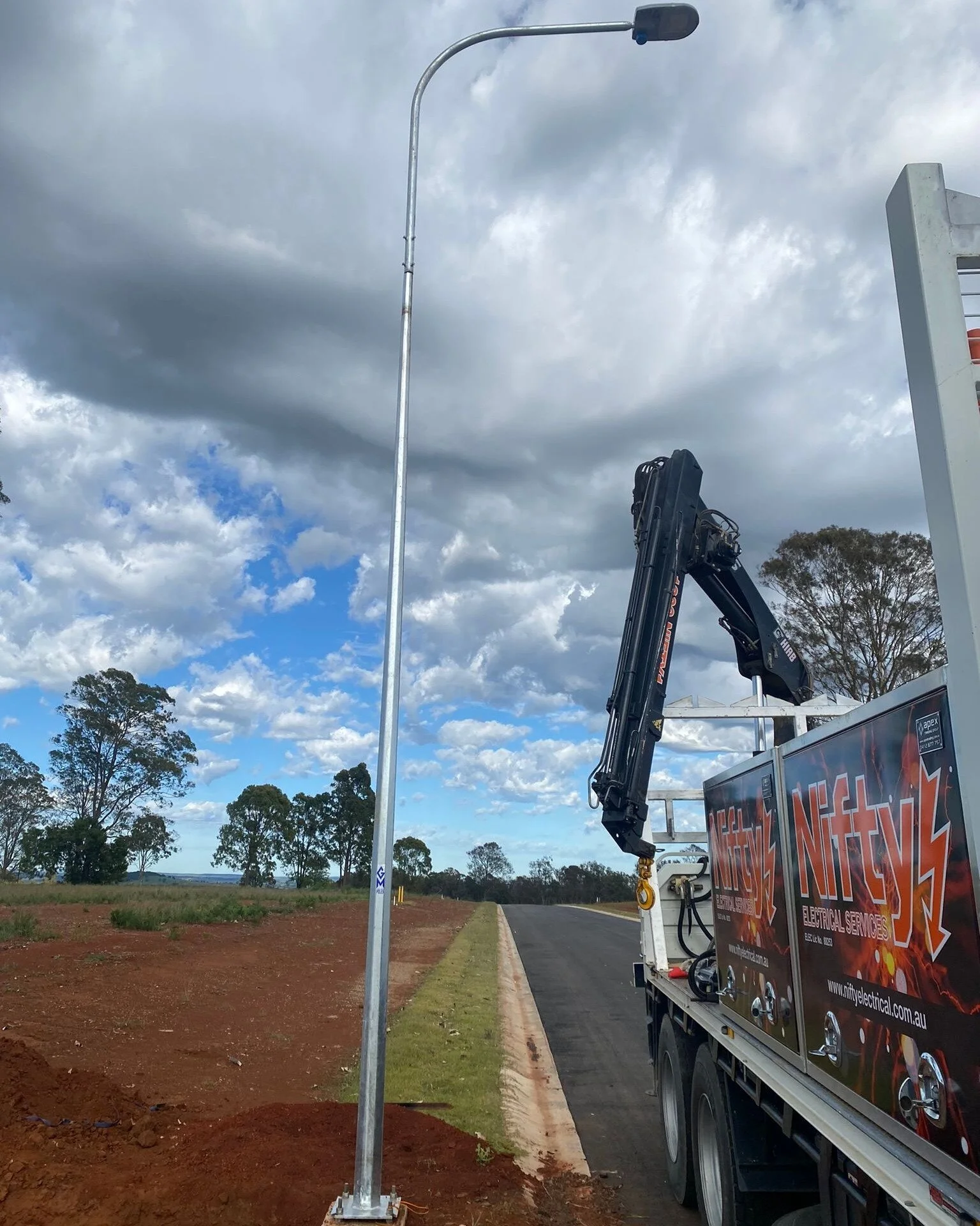 Street lights and conduiting for a subdivision in Kingaroy recently completedβ‘
We've been a bit quiet on social media lately as the boys are too flat out to take any pictures! The calendar is filling up fast so make sure to drop a line and get your