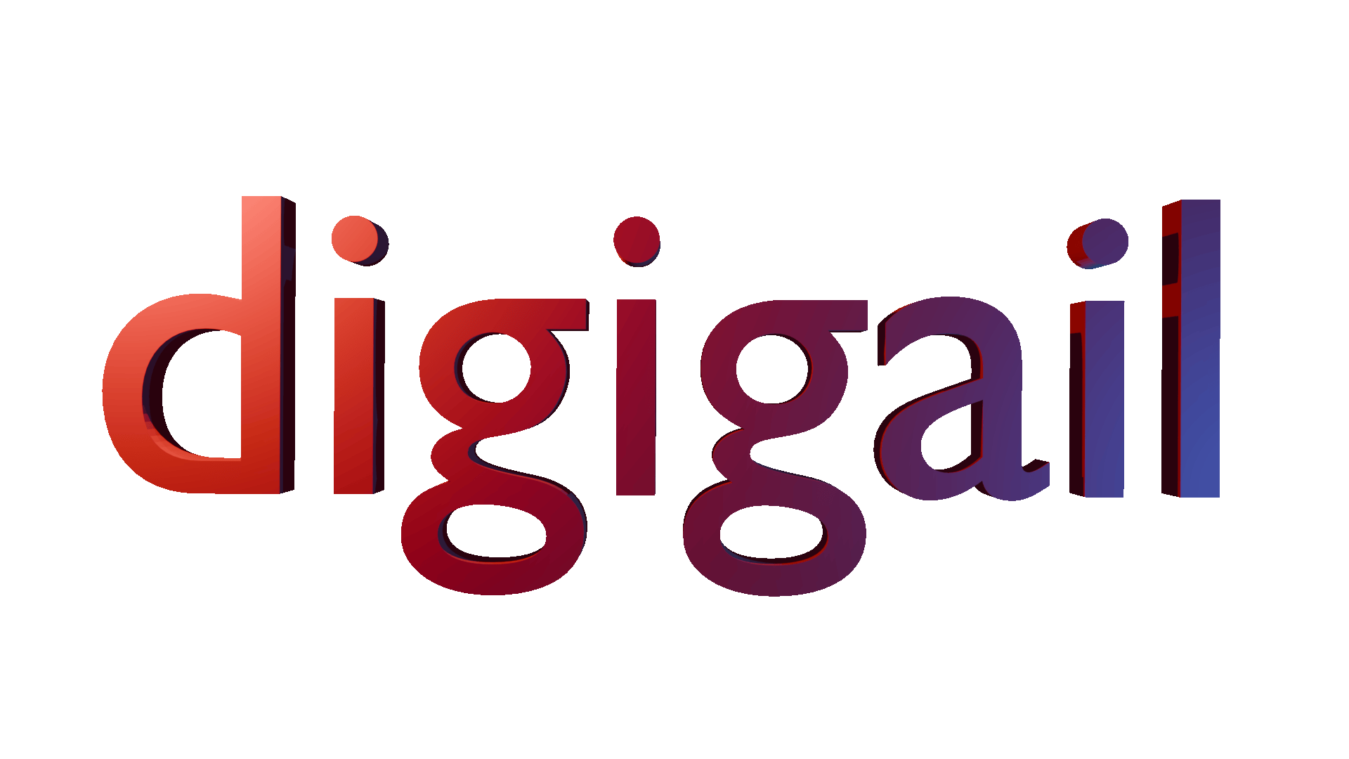 The word 'digital' written in large, colorful, 3D-style letters on a dark background.