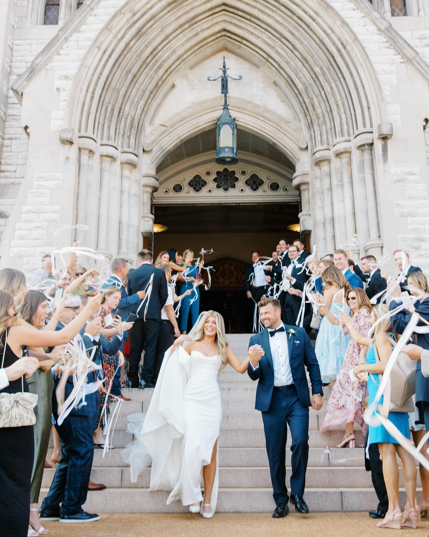 Walking into a double wedding weekend starting tomorrow- and thinking of these two coming up on one year! @emmamitchellboyle 
@allyssa_elaine_events 
College Church never disappoints with this architecture. @college_church_weddings