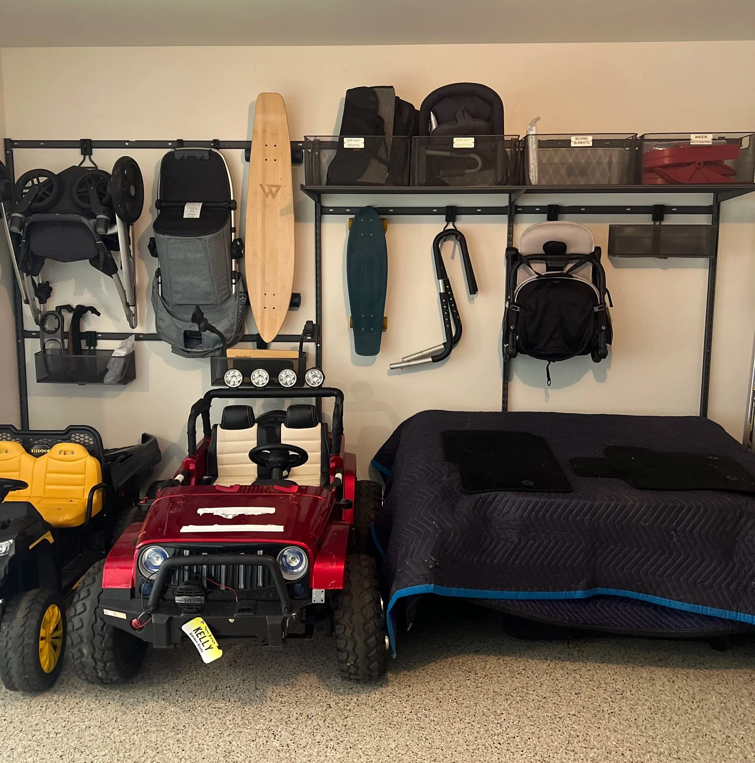 Organized garage after professional home organizing service in Rumson Fair Haven Sea Girt NJ
