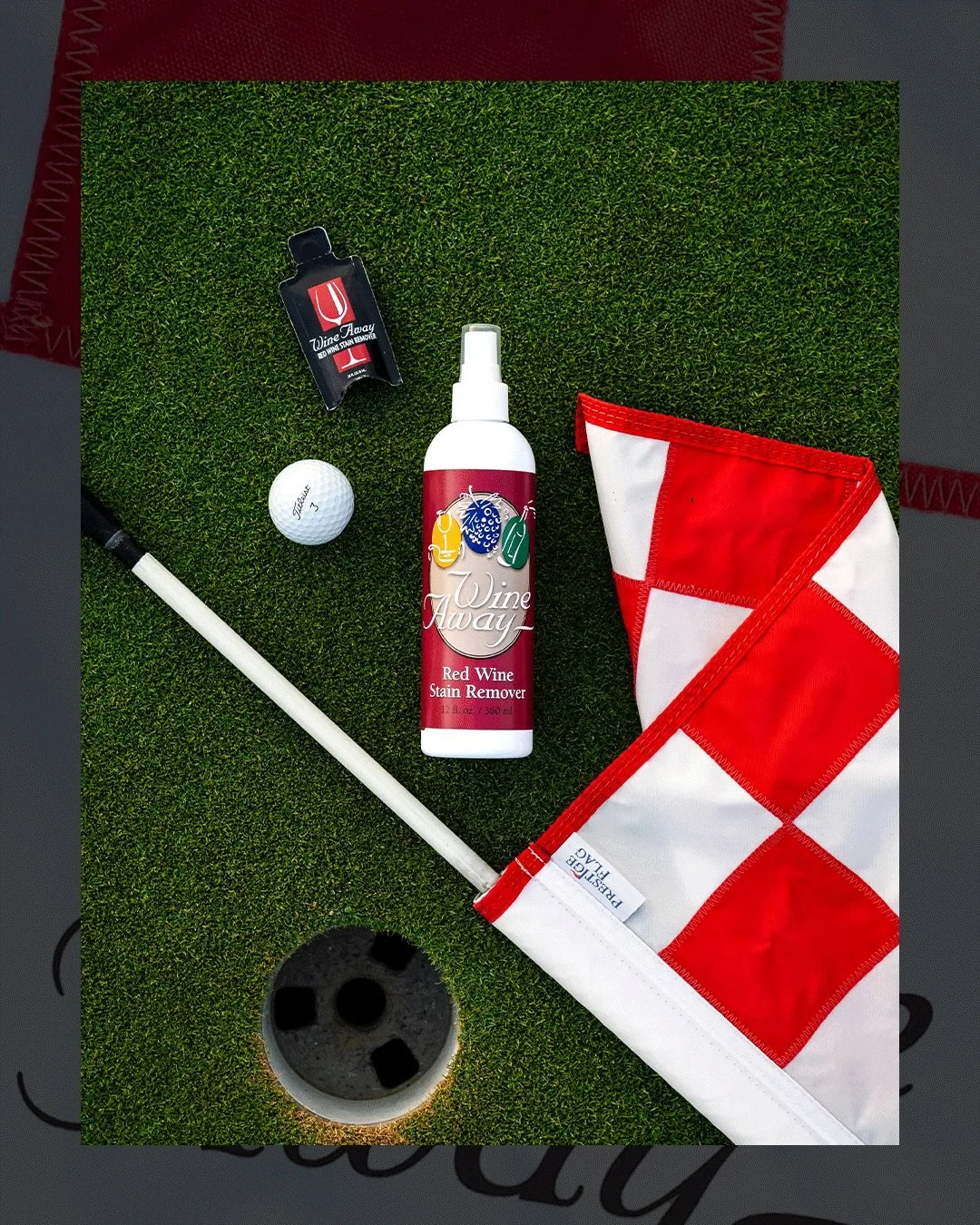 From the course to cocktails, we&rsquo;re ready whenever you need us. Hit em&rsquo; straight 💋🍸🏌🏽&zwj;♀️
&bull;
&bull;
&bull;
#wineaway #golf #sundaygolf #golfday #travelsize