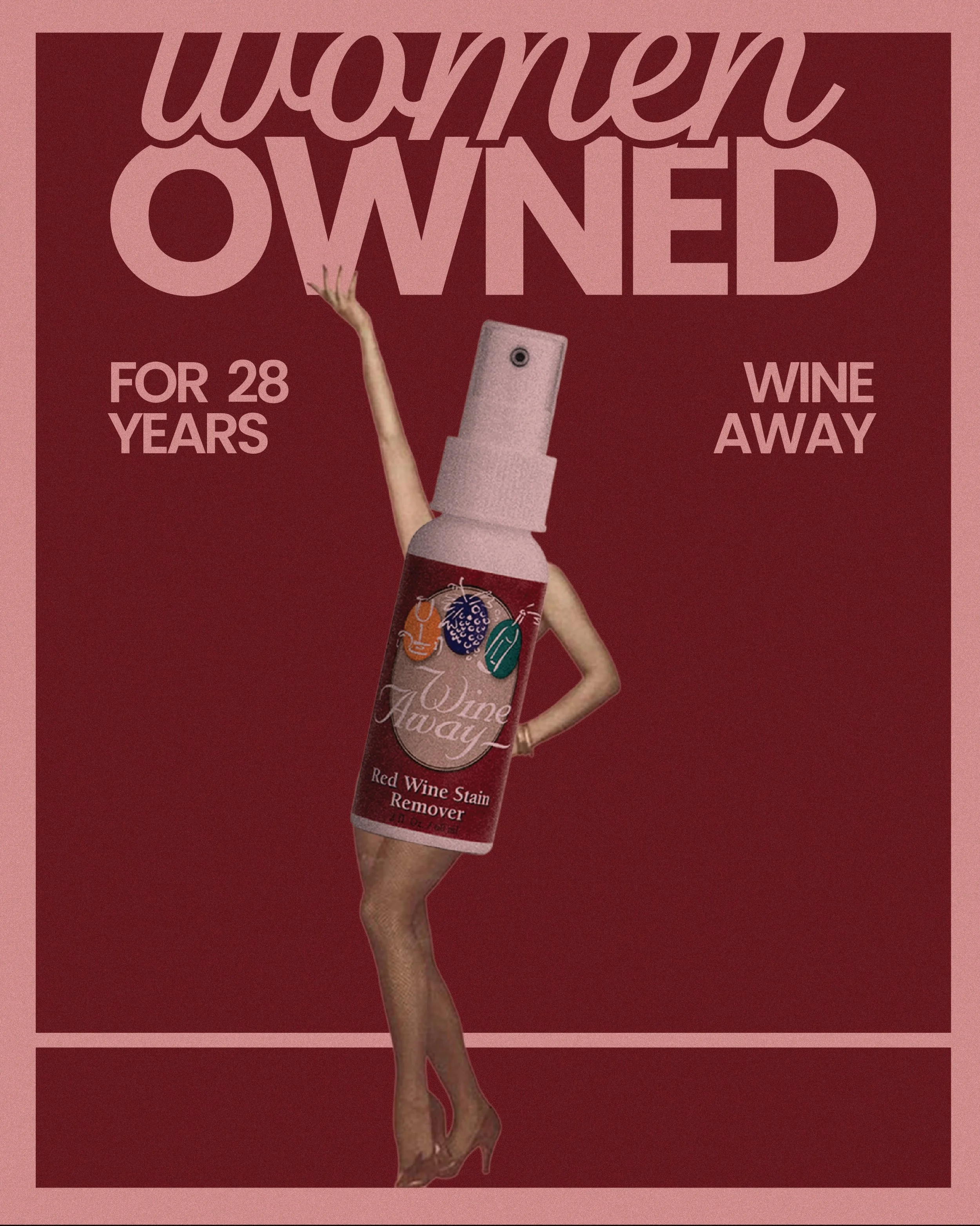 For almost 30 years, wine away has been trusted to take of all of those &ldquo;oops&rdquo; moments. We aren&rsquo;t stopping anytime soon, head to the link in our bio to shop. 
&bull;
&bull;
&bull;
#wineaway #womenowned #womeninspiringwomen #redwine 