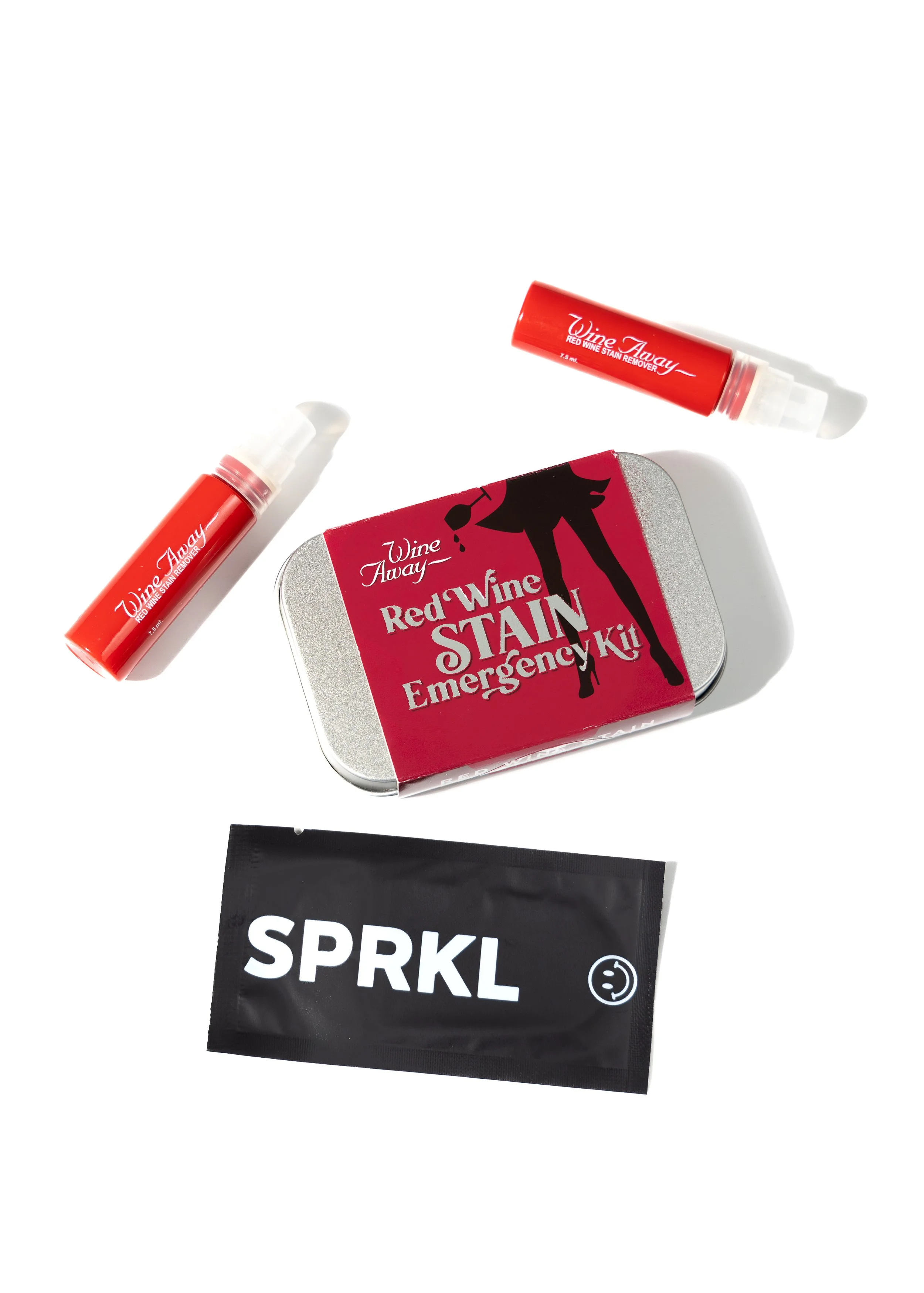 Wine Away® Stain Emergency Kit | Chic with SPRKL® teeth wipes