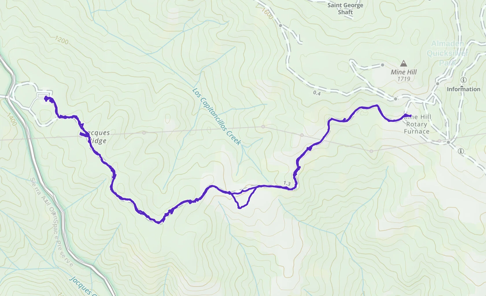 3.2 miles, 2 hr 3 min, 385 ft of ascent