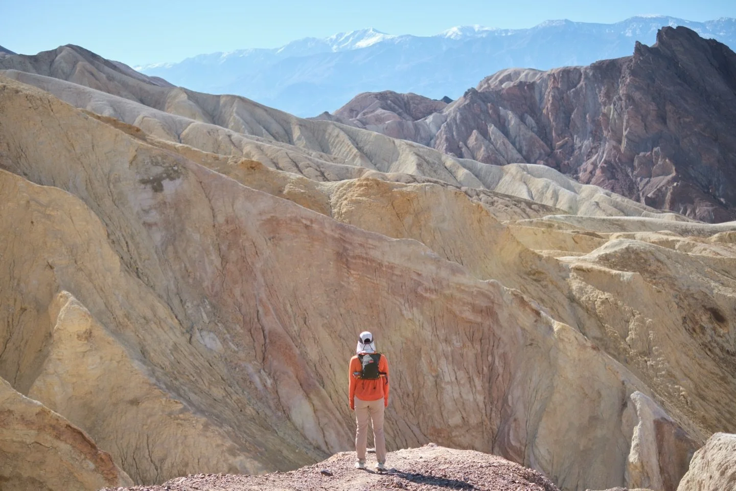 At Death Valley National Park on Nov, 26, 2025. There was water at Badwater Basin! And we got to see it for the second year in a row!