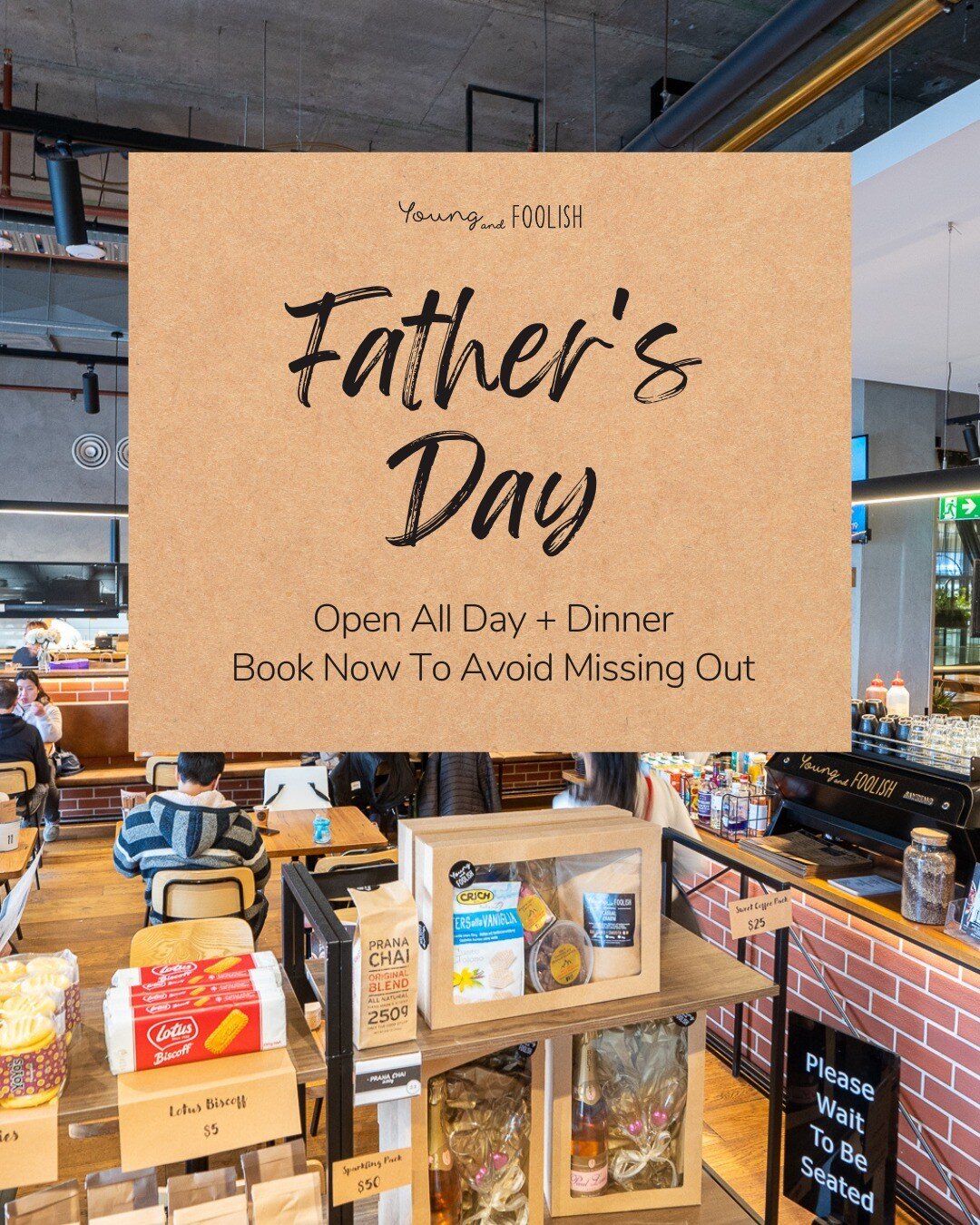 Father's Day is approaching quickly, and we already have booked tables. 

Brunch is always open on a Sunday &amp; we thought it would be fantastic to open for dinner too, so you can treat Dad to a pizza and maybe a gin 😉