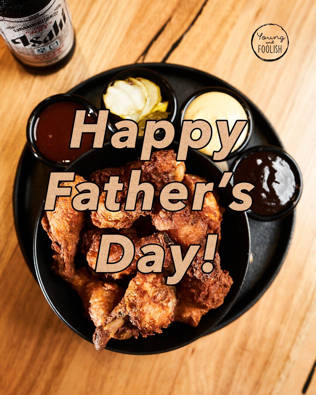 Lot's of love to all the Dad's today!  It's your special day &amp; we can't wait to spoil you all for breakfast, lunch and DINNER.  Open now and until late - tables still available after 5 PM.