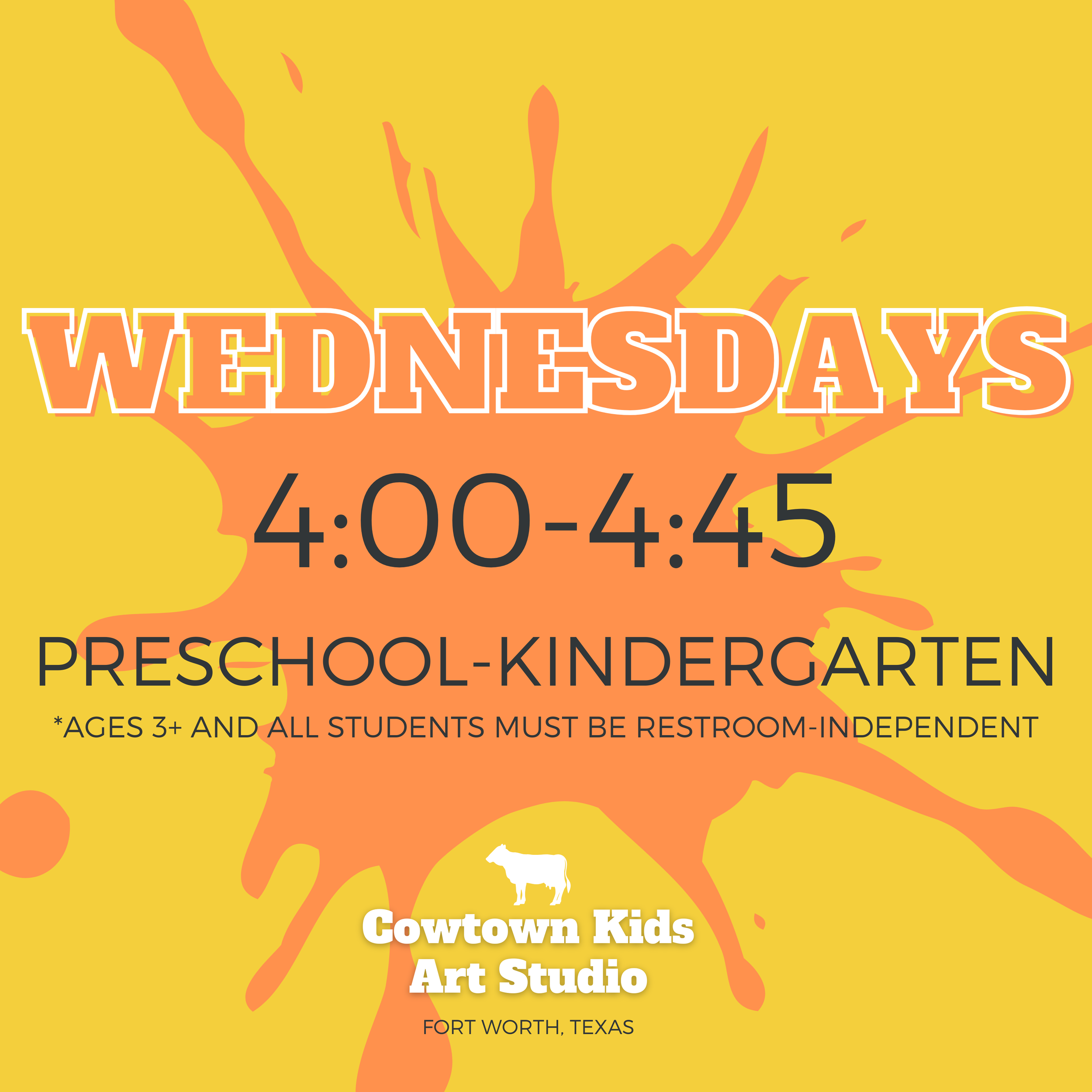 Spring 2026 Weekly Art Class | Wednesdays 4:00