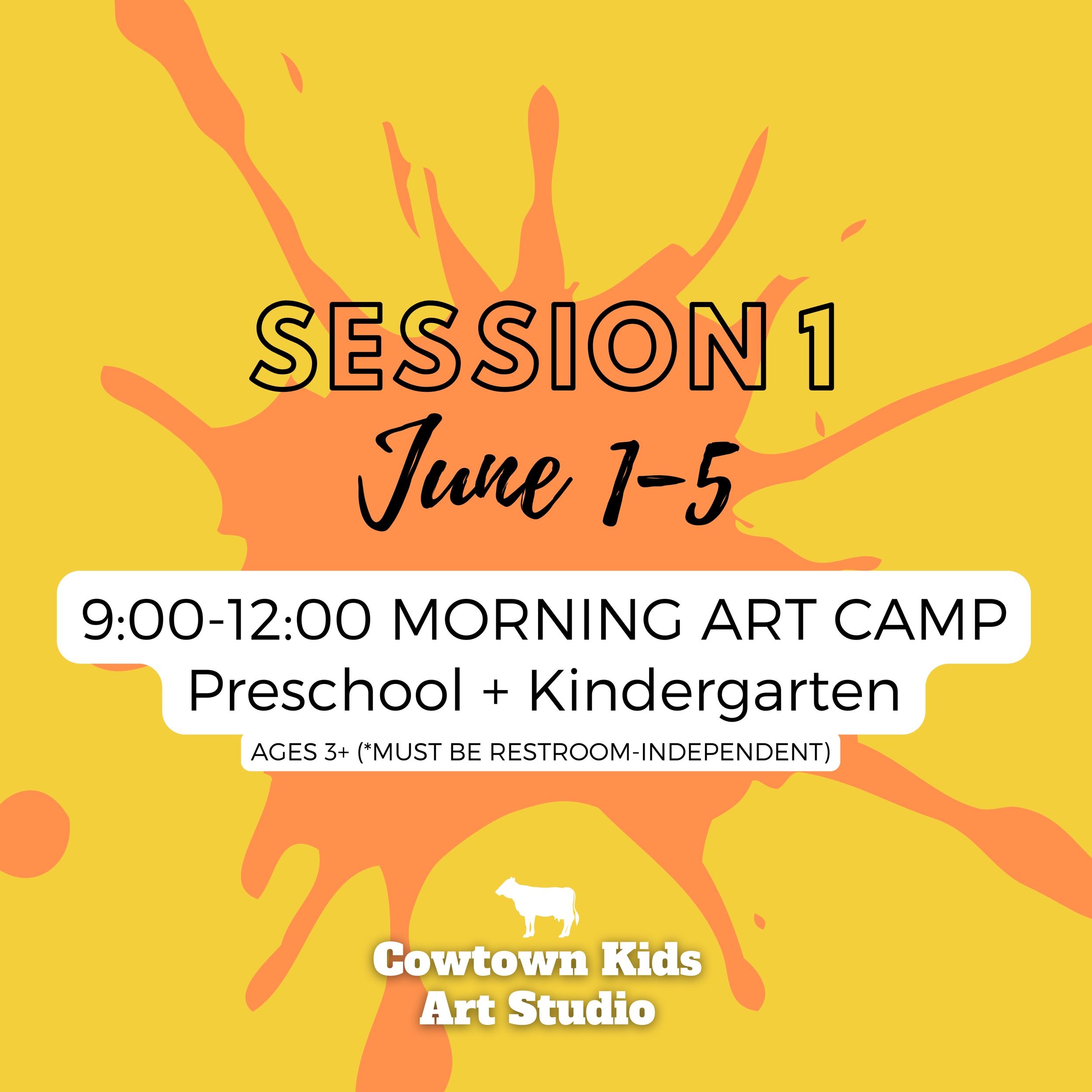 Summer 2026 Registration | Session 1: MORNING Art Camp
