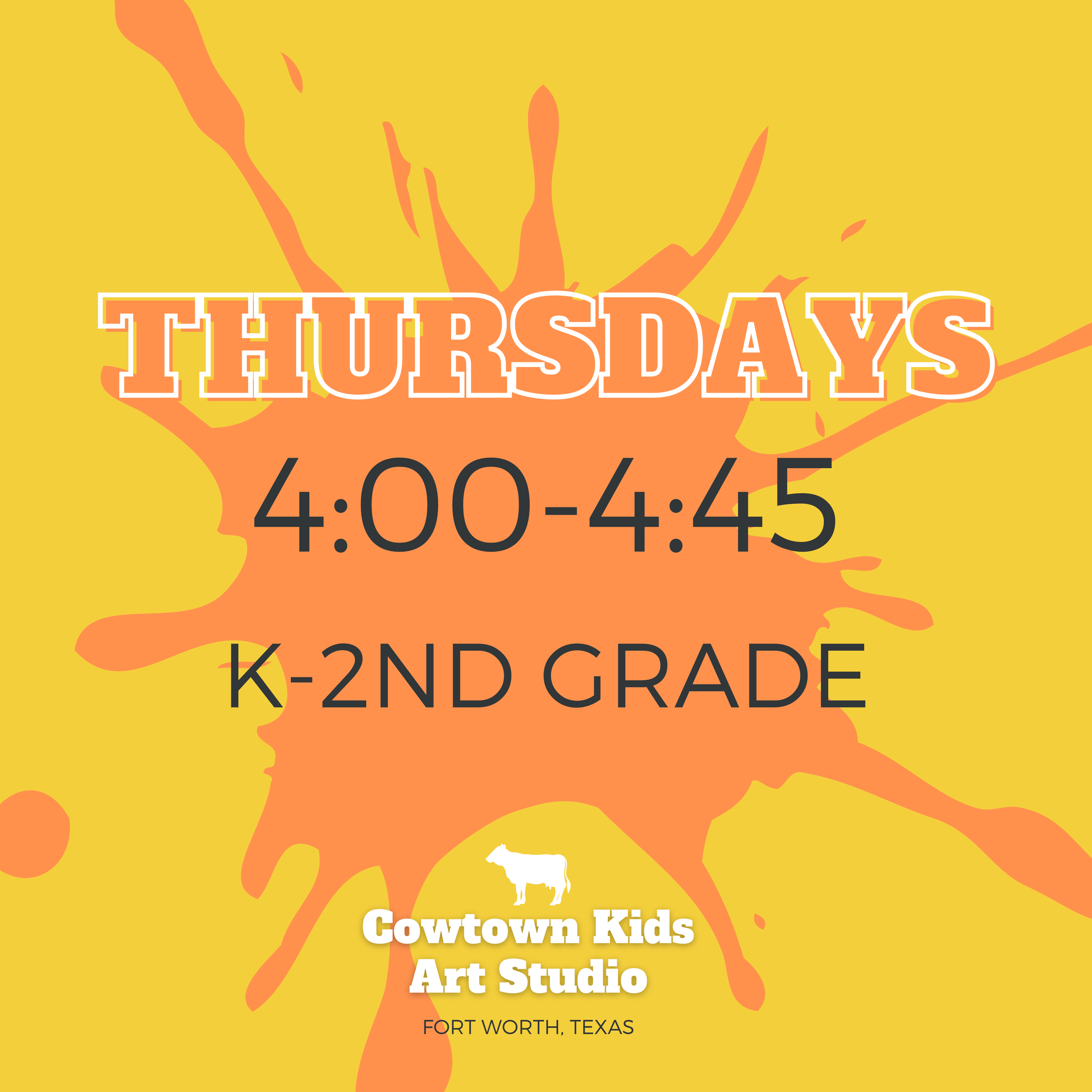 Spring 2026 Weekly Art Class | Thursdays 4:00