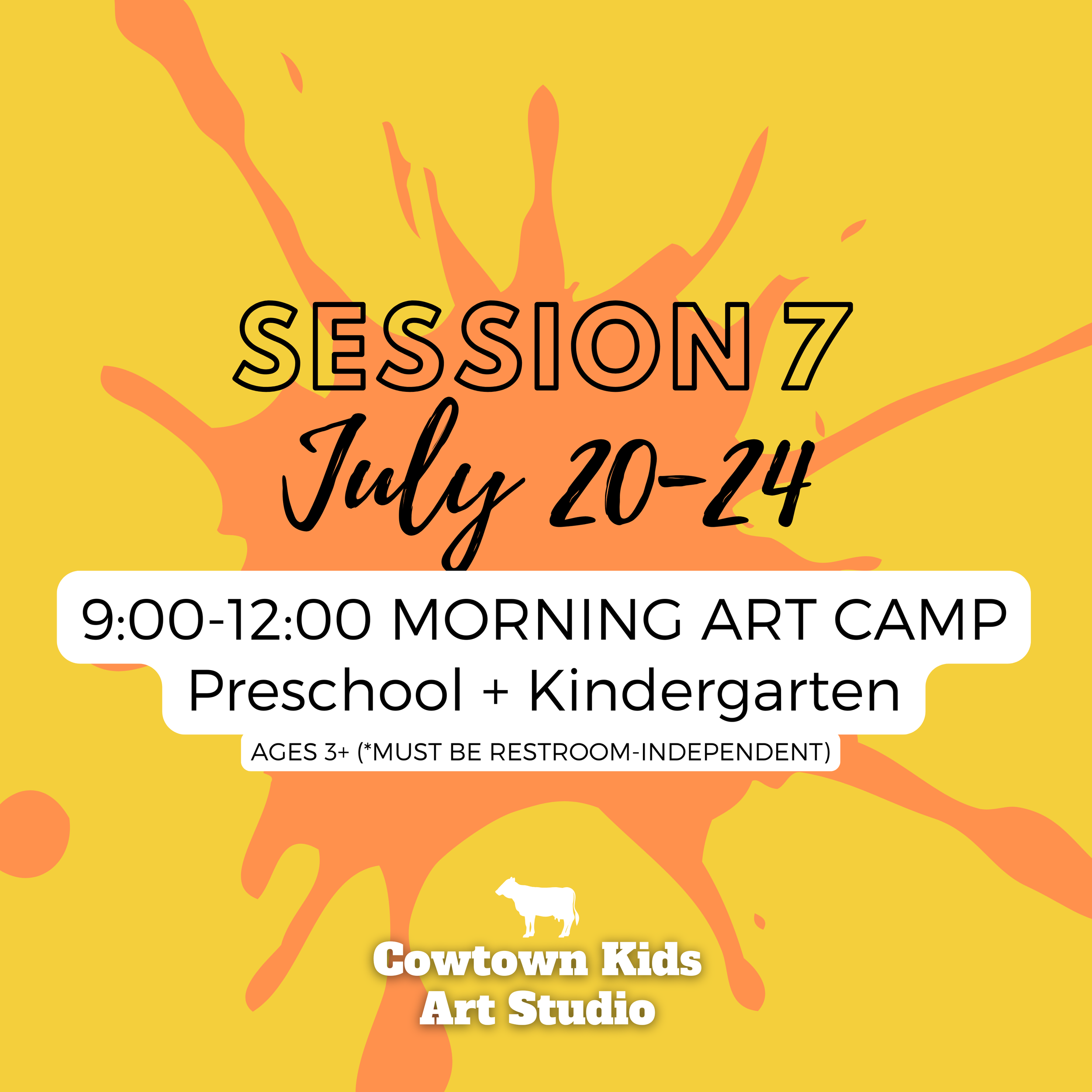 Summer 2026 Registration | Session 7: MORNING Art Camp