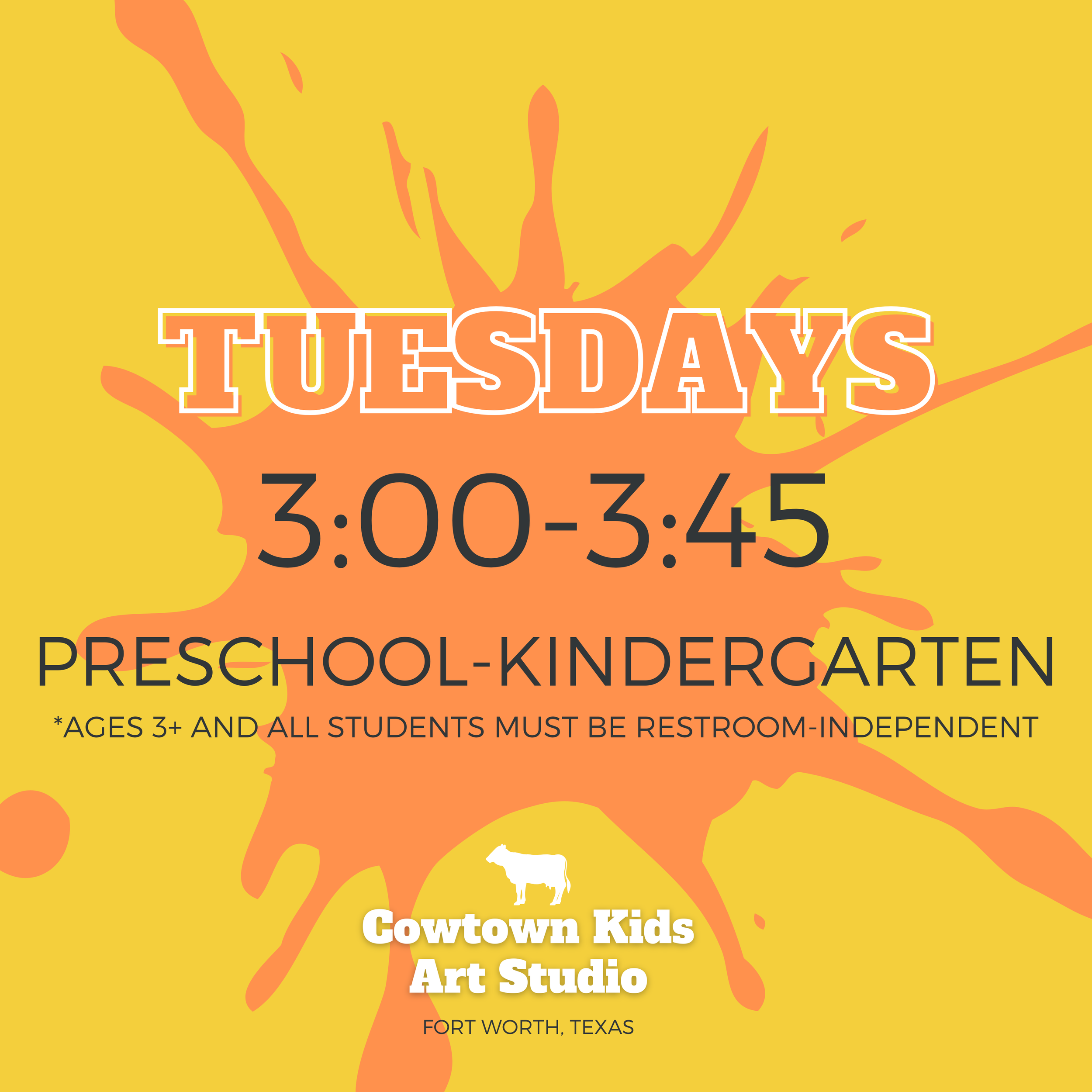 Spring 2026 Weekly Art Class | Tuesdays 3:00