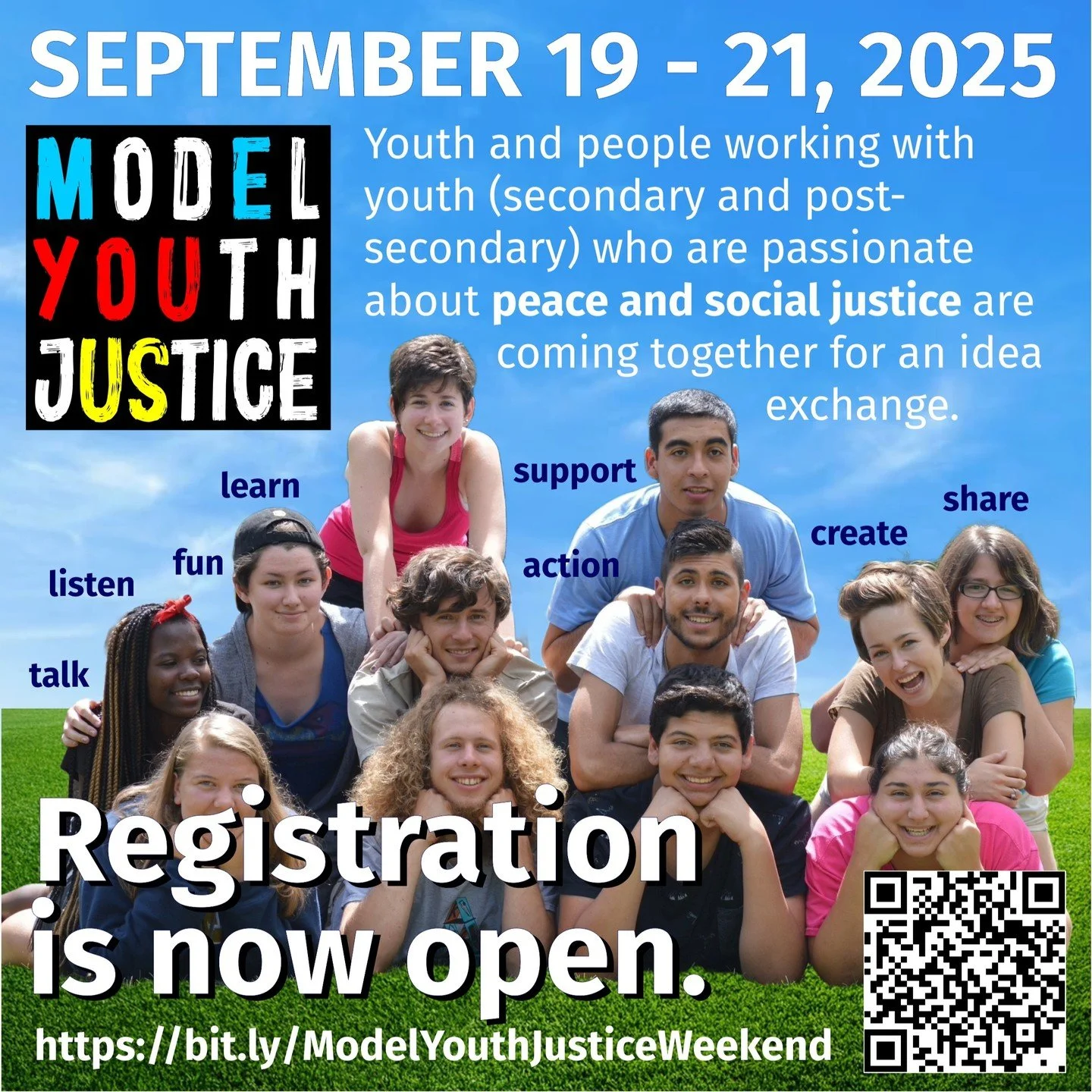 Are you a youth (secondary or post-secondary) who is passionate about Peace and Social Justice? Are you part of a youth group whose mission is to be the change you want to see in the world? Are you an adult who works with amazing youth and strives to