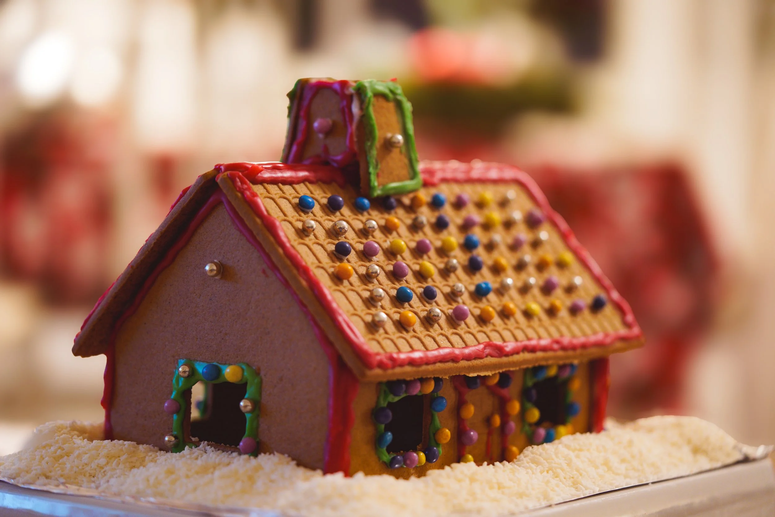 Foster/Adoptive Kids Gingerbread house making