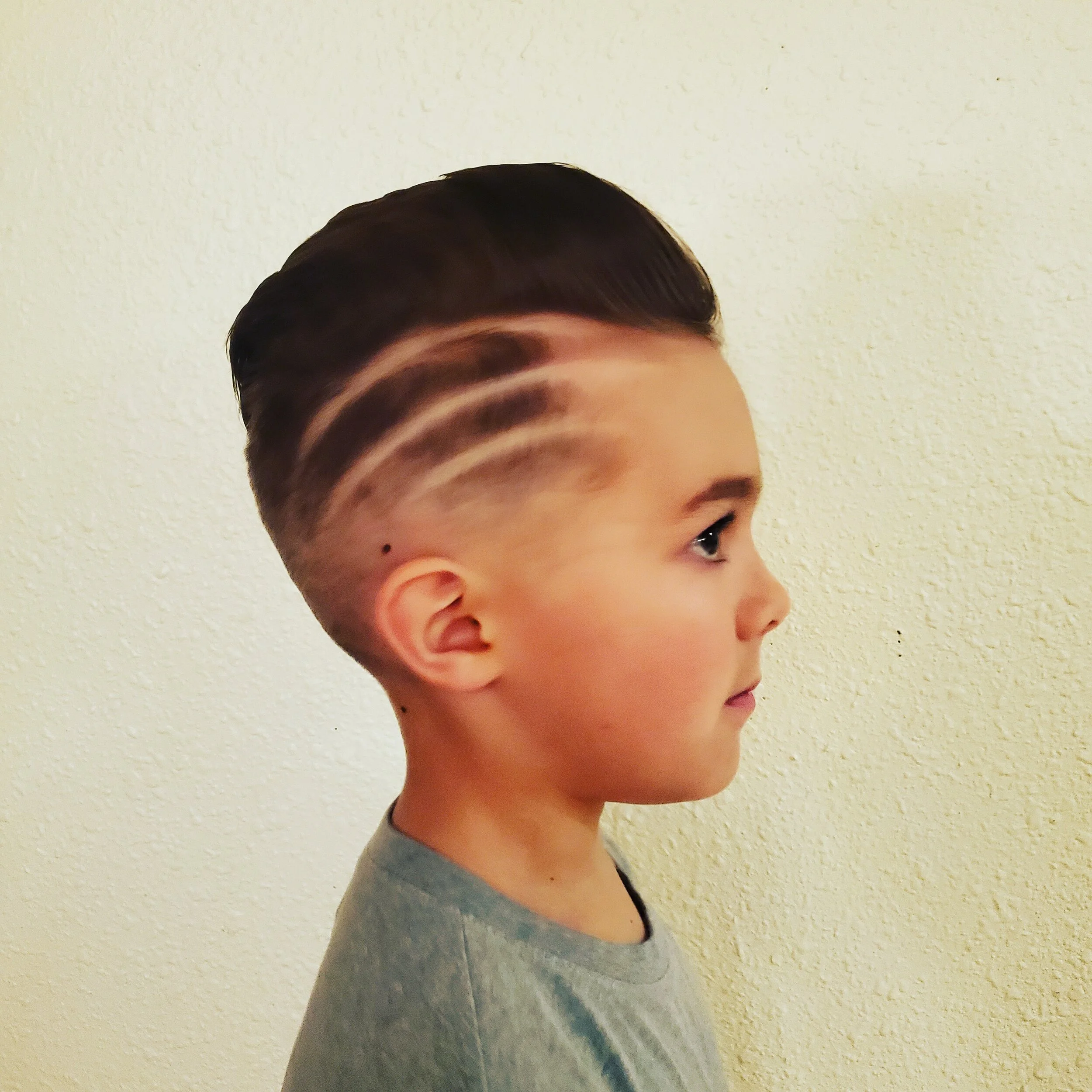 Boys cut with design