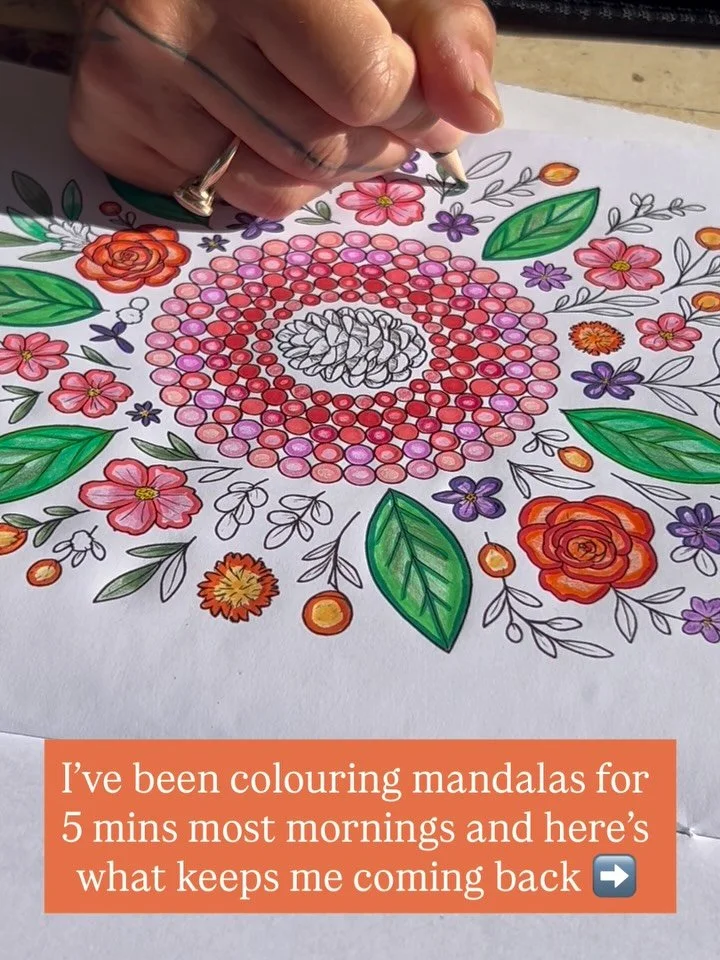 I&rsquo;ve created 20 colouring pages inspired by my nature mandalas - for moving meditation, nervous system regulation, and inspiration for your own Earth Altars 🧡🩷🩵

Comment &lsquo;COLOUR&rsquo; and I&rsquo;ll send you the link ✨

#adultcoloring