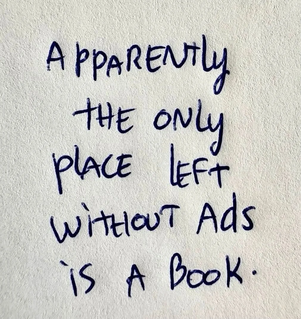 Curate a digital world that reminds you to return to the real one.

Follow people who make you want to CREATE, not people who make you want to CONSUME.

Save things that inspire you to try something.
Then&hellip; close the app and go make the thing. 