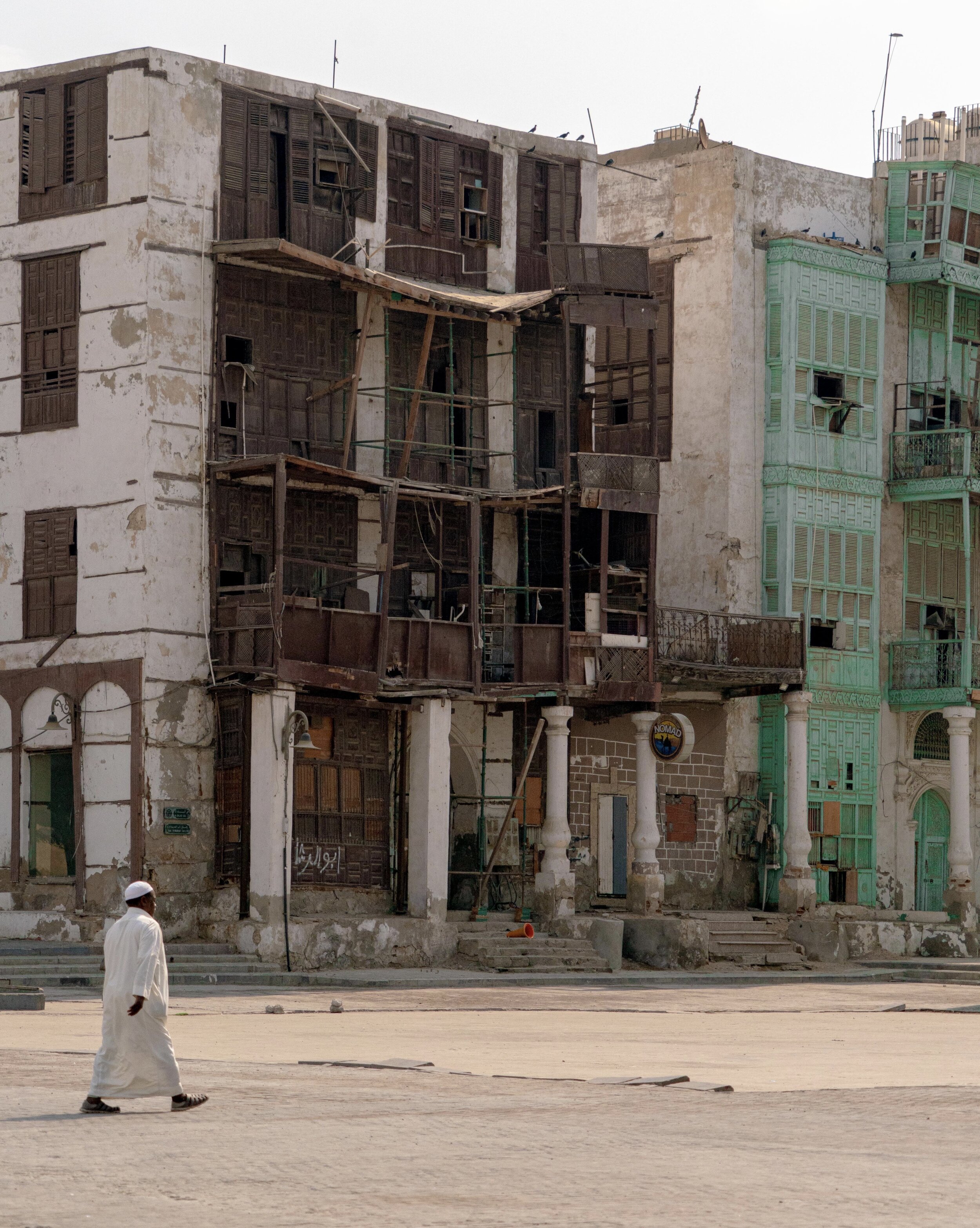 the destroyed Jeddah old town