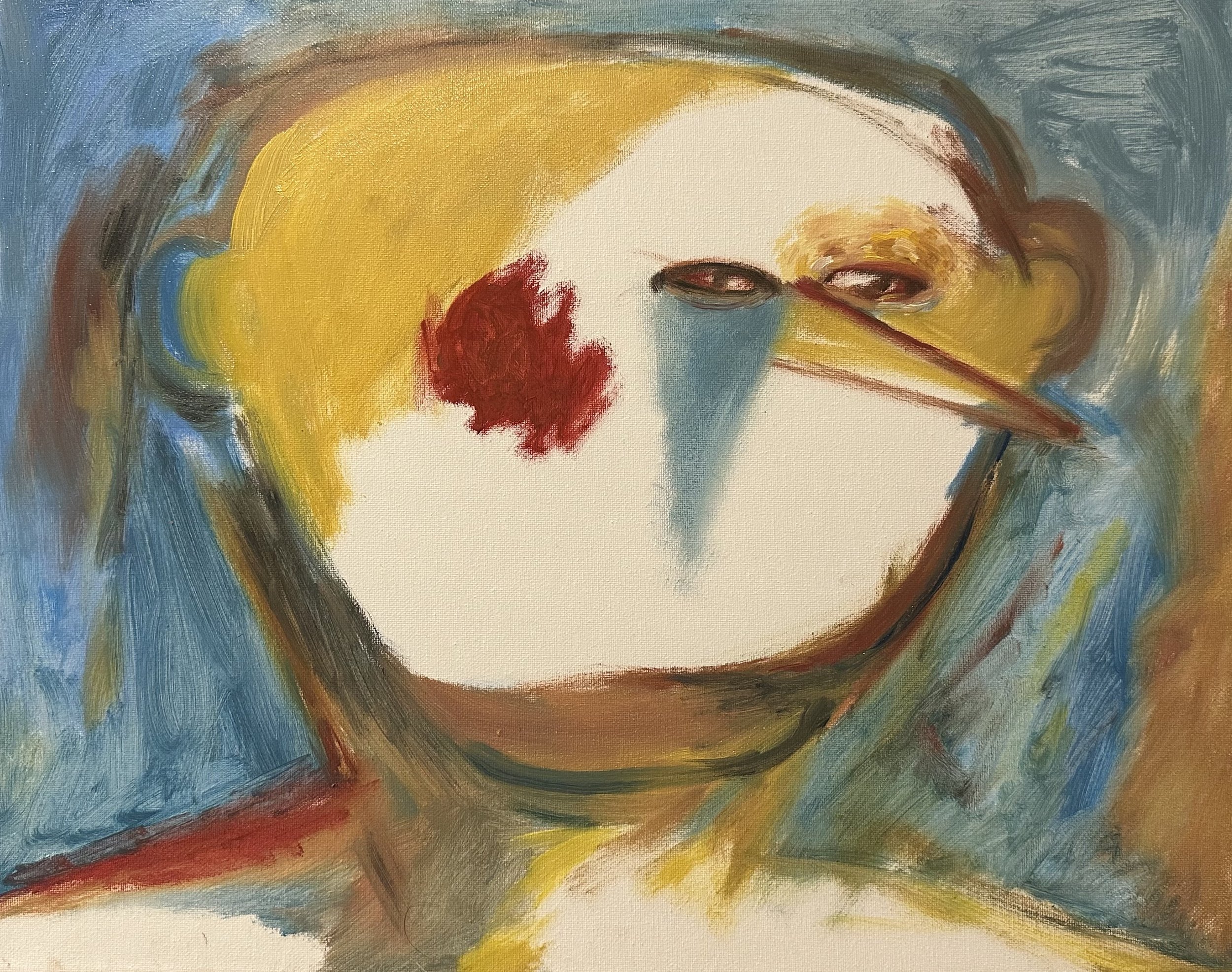 Untitled Portrait, 40cm_50cm, 2024, Oil on Canvas - Tianxi Wang.jpeg
