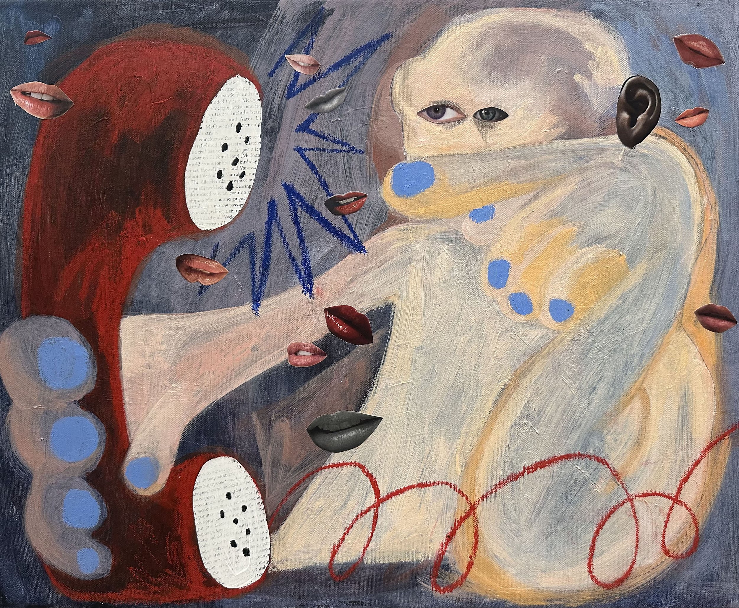 Stop! - Mix Media on Canvas -40x 50cm - Tianxi Wang.jpeg