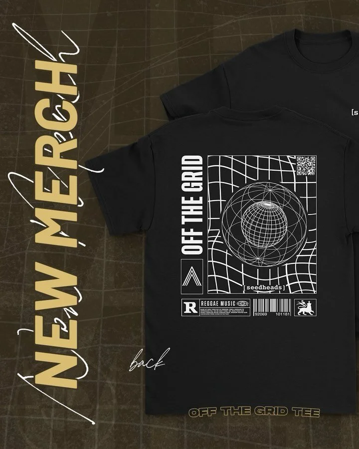 FRESH OFF THE PRESS🔥 Exclusively available at our upcoming shows! Catch us at Venice West on Wednesday, Apr. 24th, and Winston&rsquo;s on Thursday, Apr. 25th (more info in the bio). Don&rsquo;t miss out on these unique designs, designed and printed 