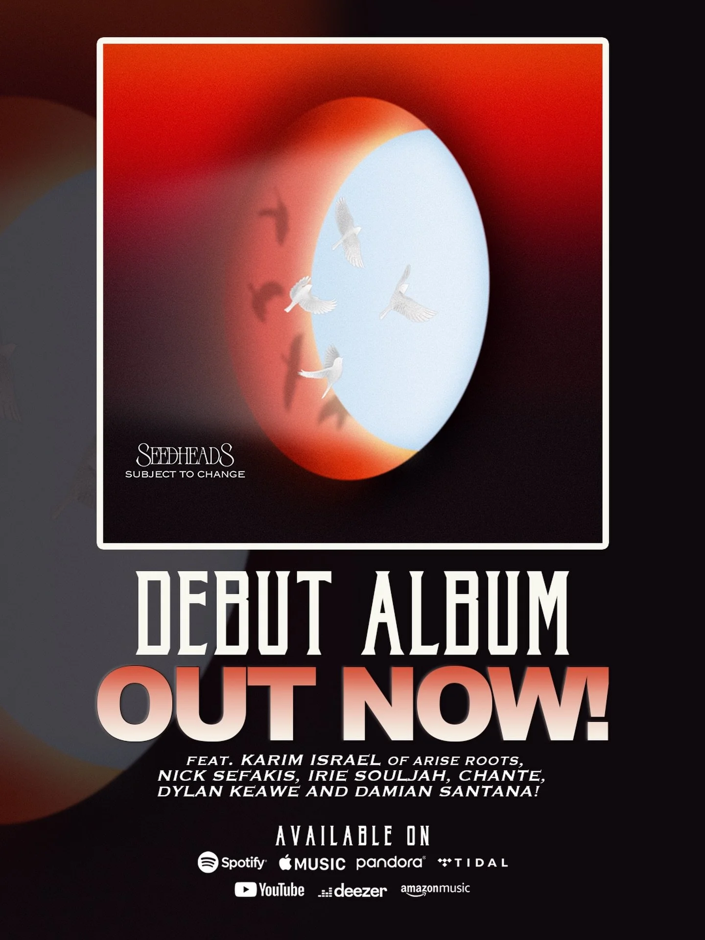 Subject to Change is OUT NOW!

This album is about change in all its forms: growth, uncertainty, love, and resistance. Every song has its own atmosphere, its own feeling, and its own space to live in. No two tracks sound exactly the same, but togethe