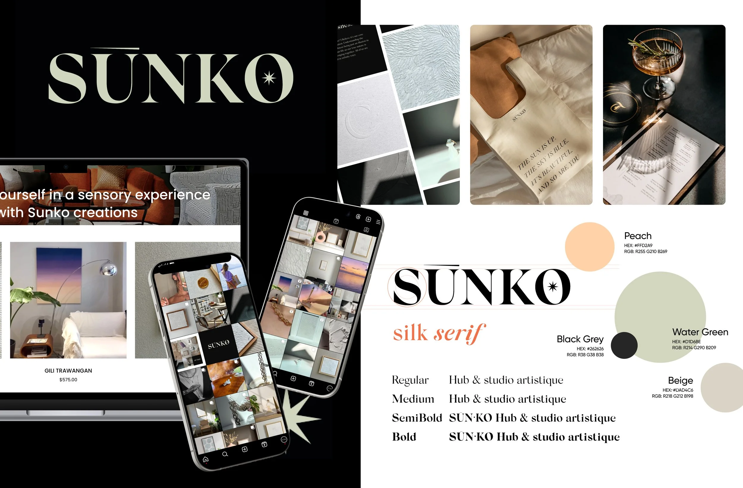 CHARTE GRAPHIQUE et Social Media pour un concept store artistique