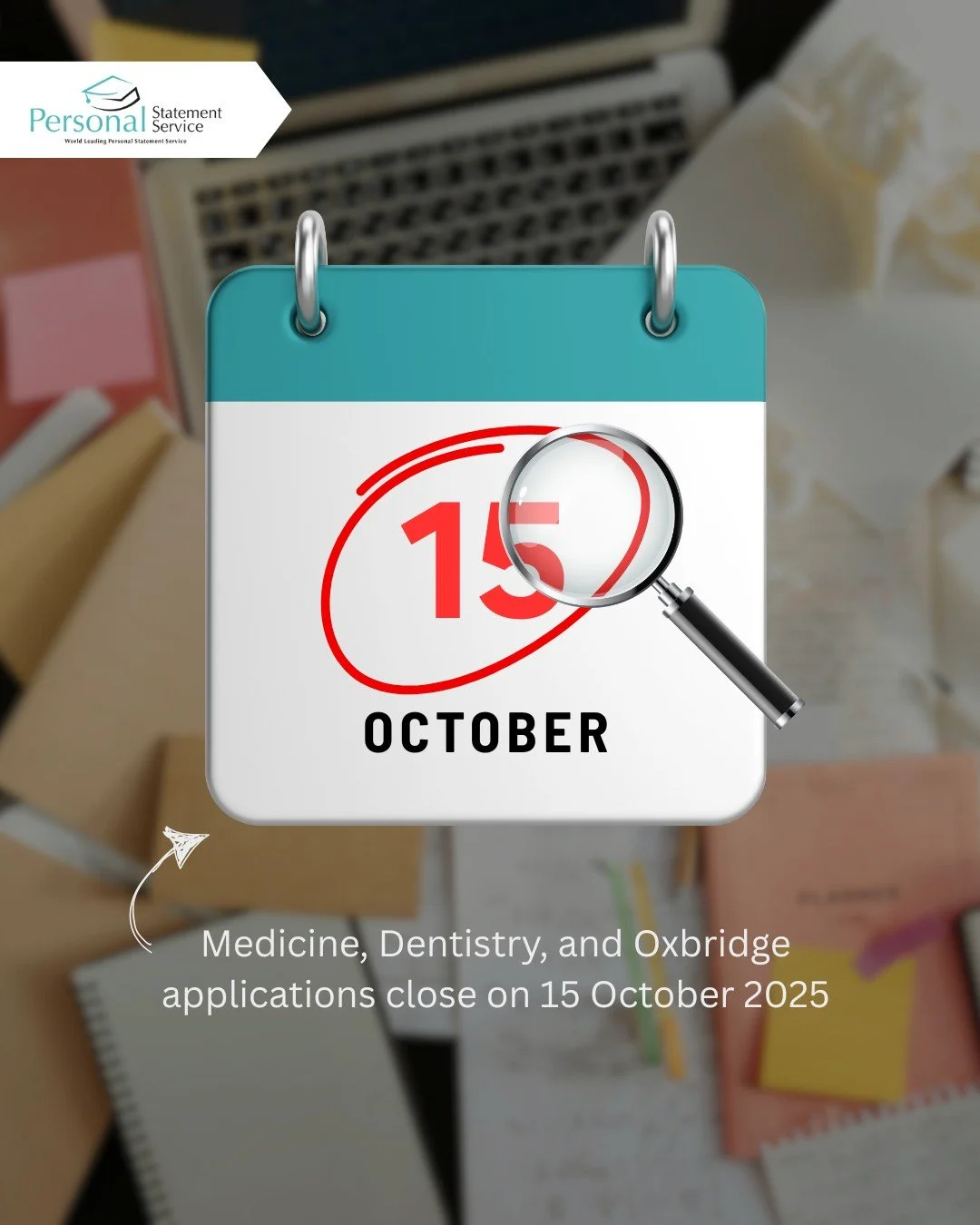 ⏰ Don’t miss your UCAS deadline!
Medicine, Dentistry, and Oxbridge applications close on 15 October 2025, months before everyone else.
They need more time for interviews and shortlisting, so apply early!
Save this post and share it with some