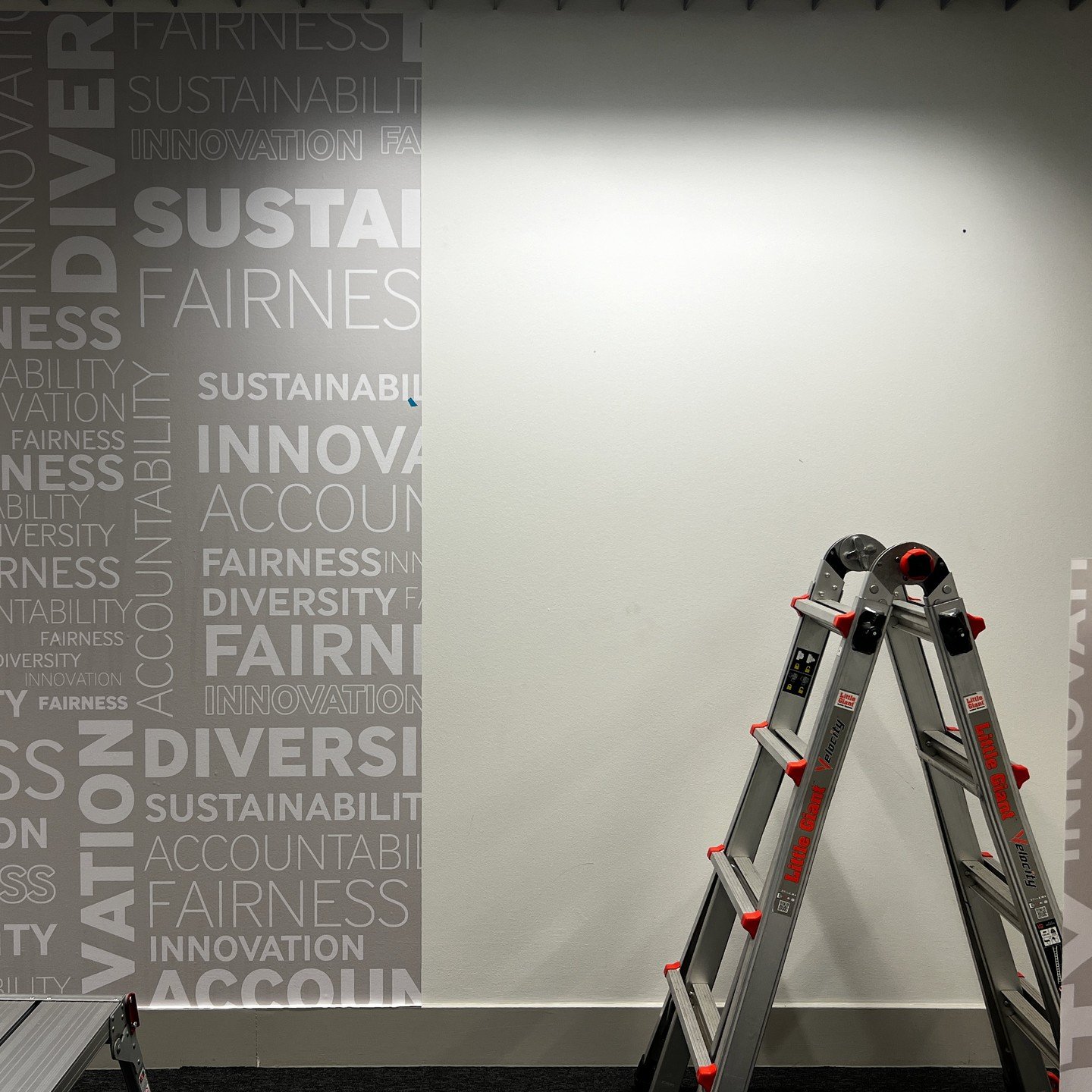 Who doesn't love some EVEN MORE good old core values. Its a triple roll over of values ! #wallcoverings