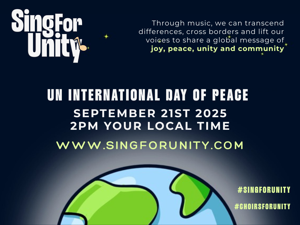 ‘Sing for Unity’ Community Event - 21st September 2025 2pm!