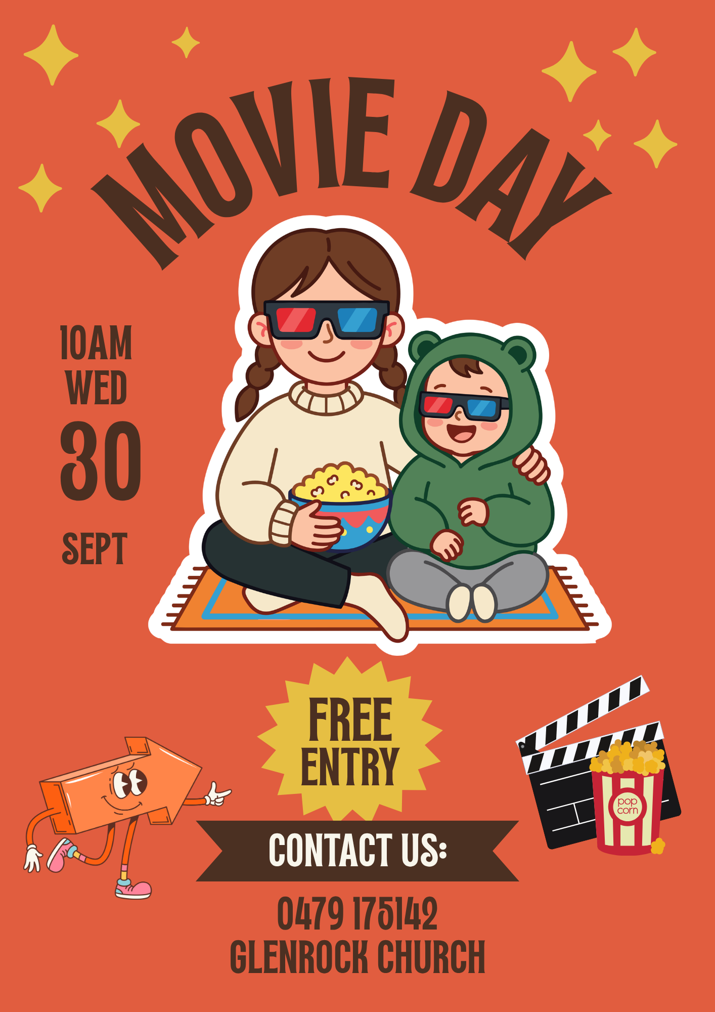 SCHOOL HOLIDAY -  Movie Day!